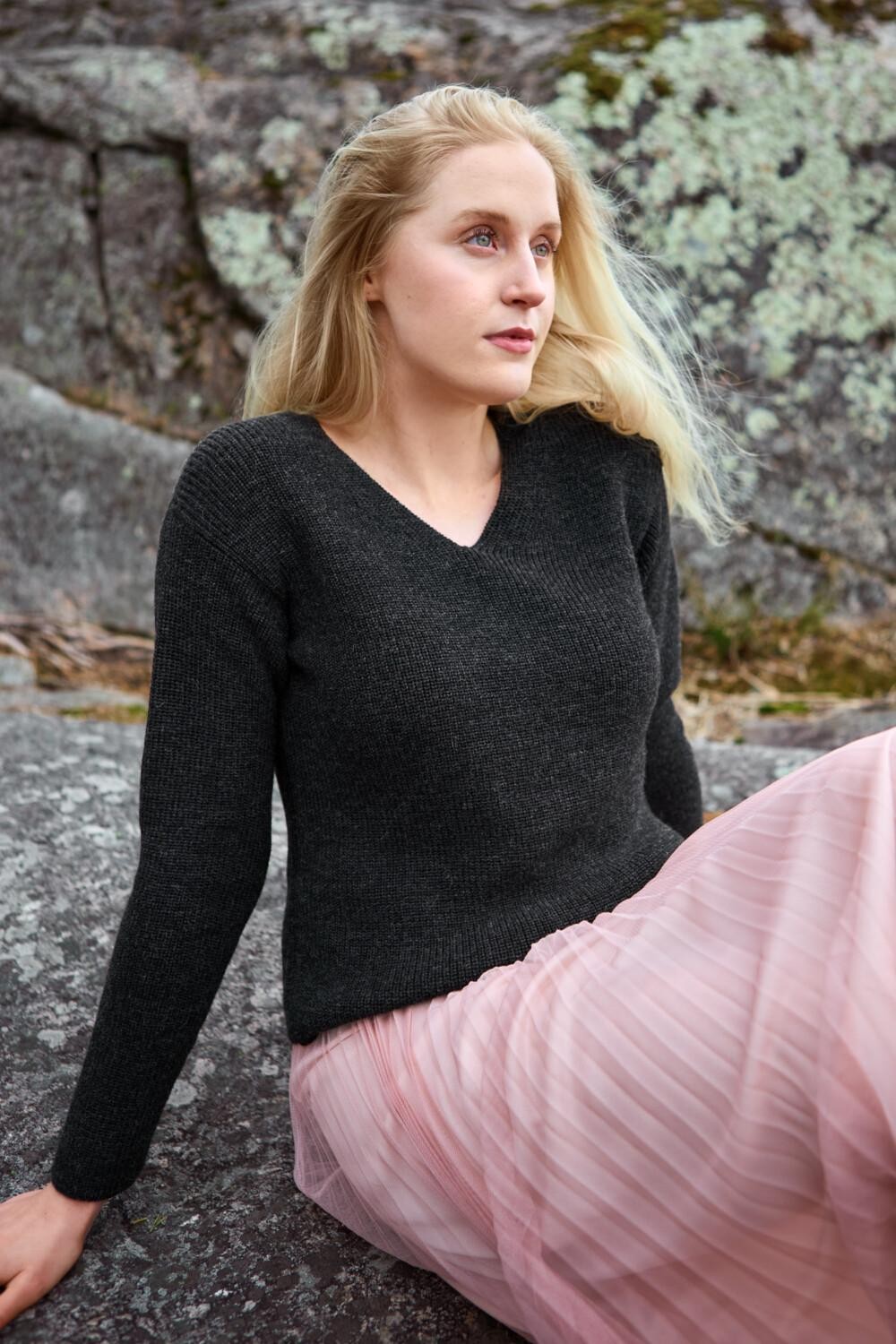 Chunky-neule, hiilenharmaa - Image 2