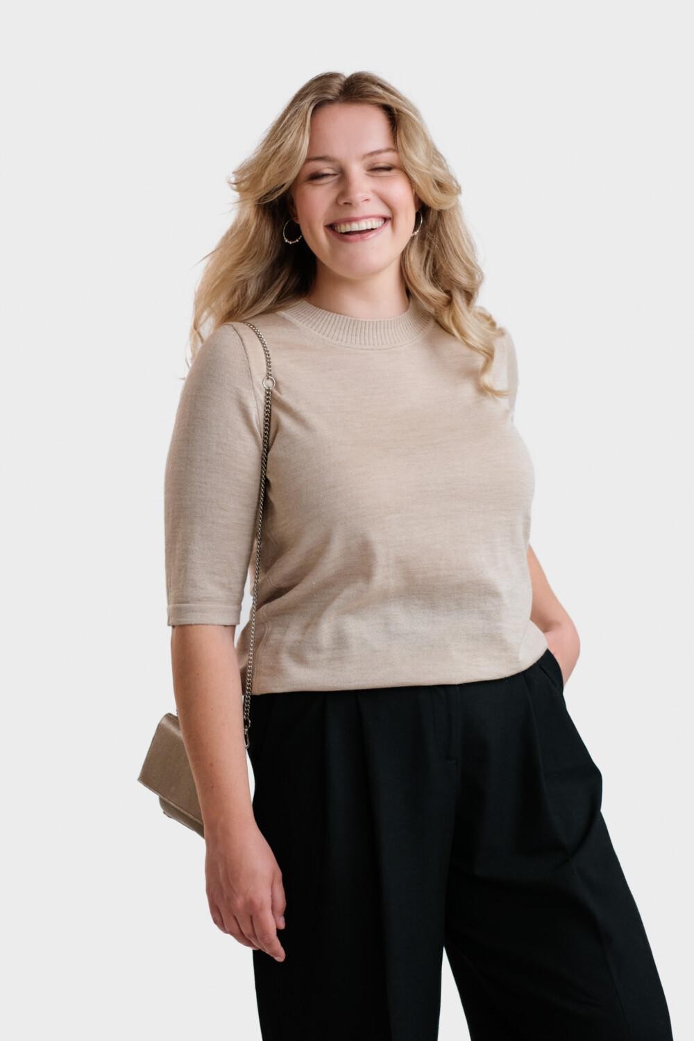 Pearl t-paita, beige - Image 2