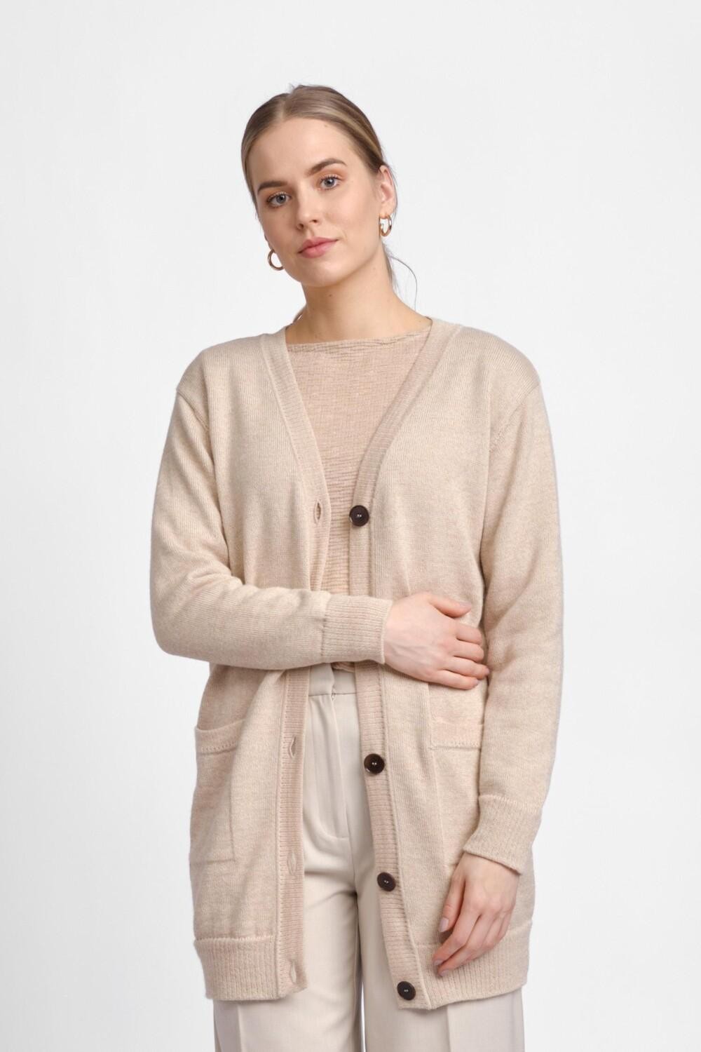 Cuddle-neuletakki, Beige, XXL, 2 LK, #5966