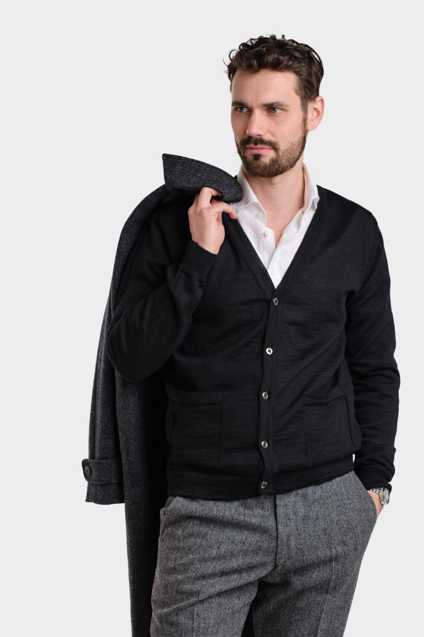 Granite-neuletakki, musta