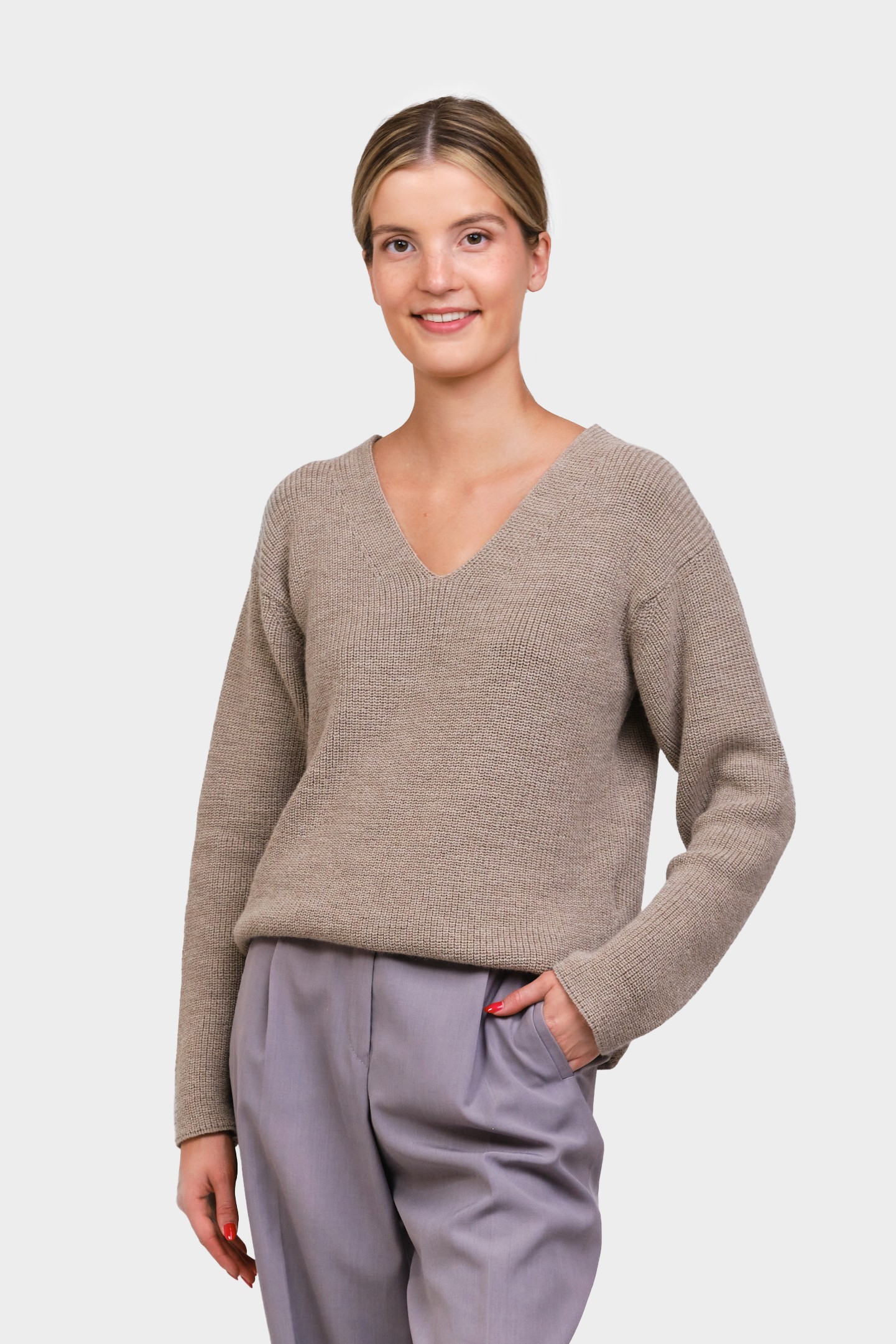 Chunky-neulepaita, Greige, XL, 1 LK, #6762