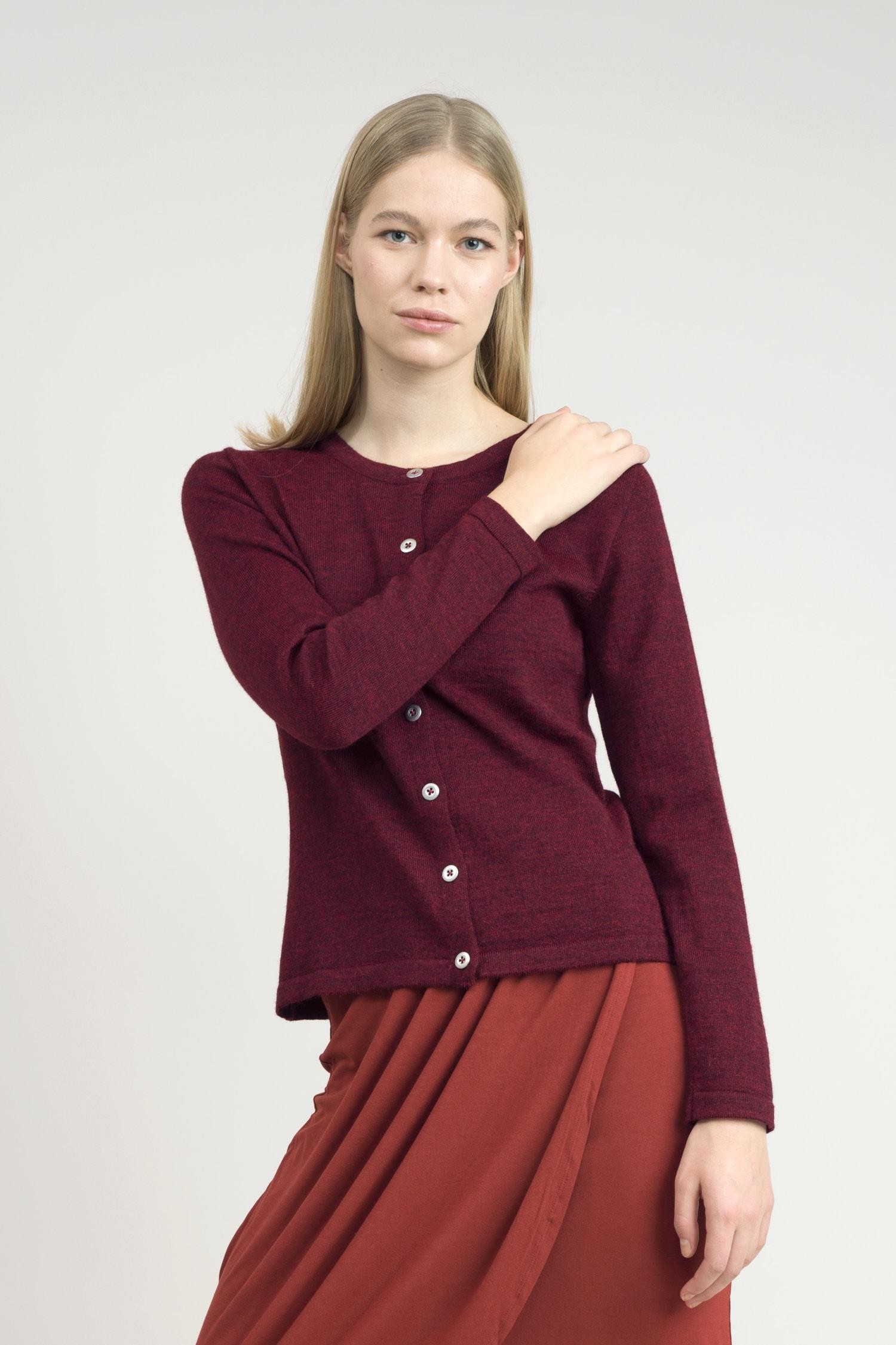 Serene-neuletakki, Burgundi, XS, 1 LK, #6698