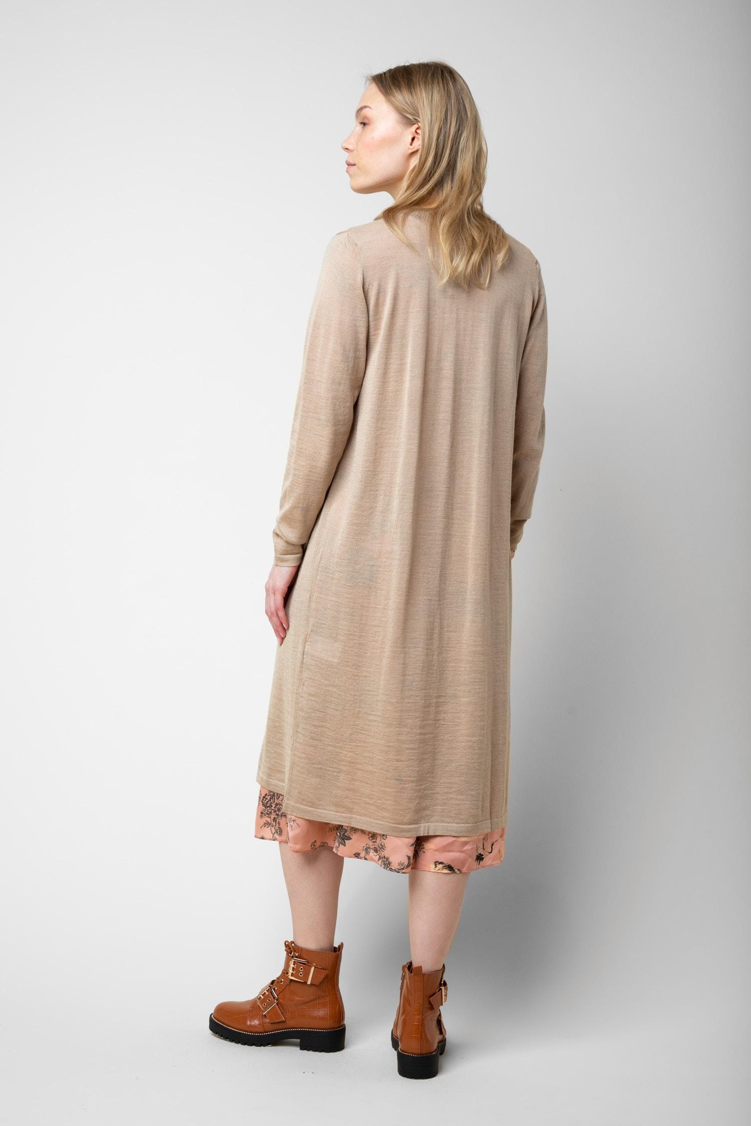 Swan- ohut neuletakki, Hiekka, XS, 1 LK, #6288