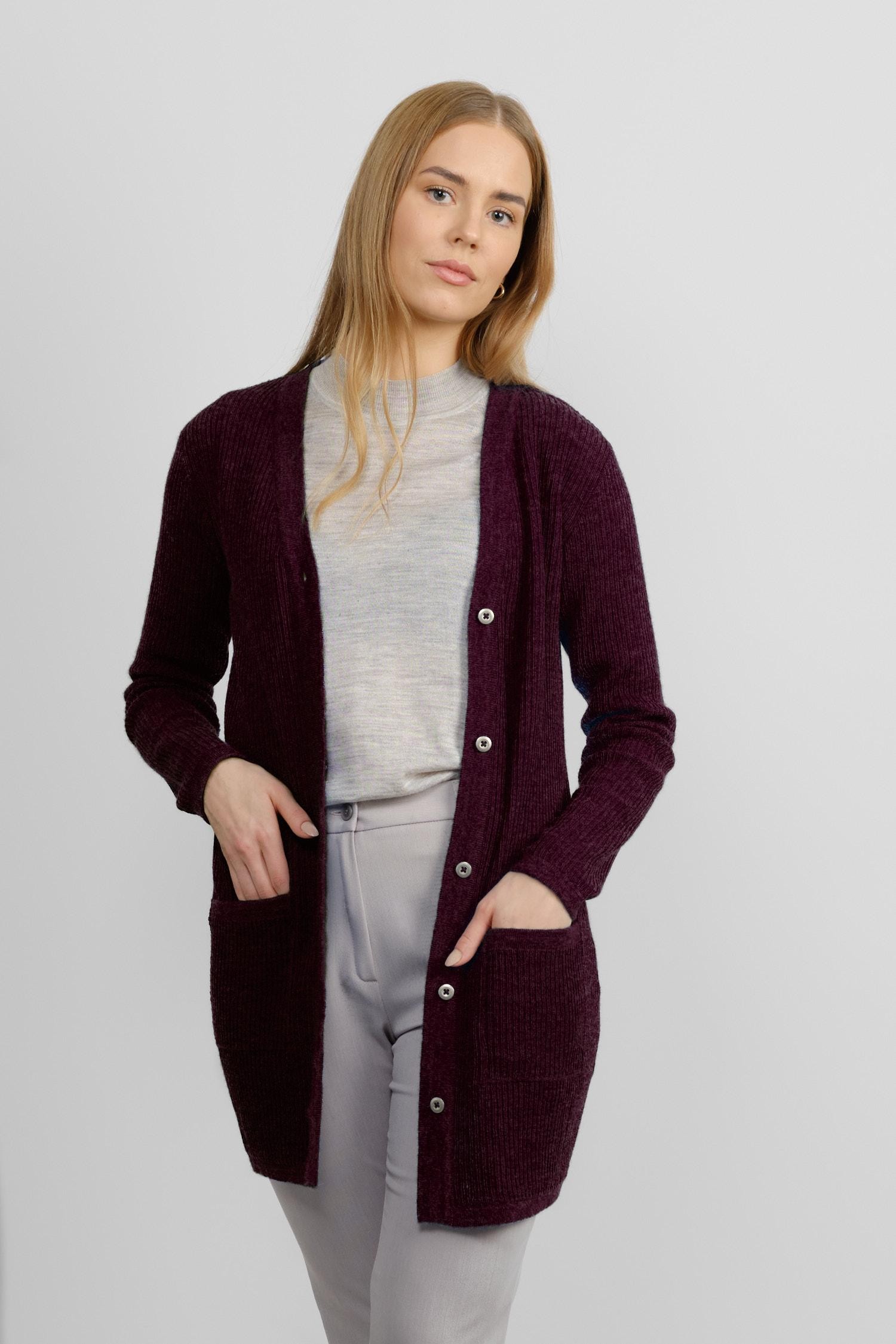 Rain-neuletakki, Luumu, S, 1 LK, #6883