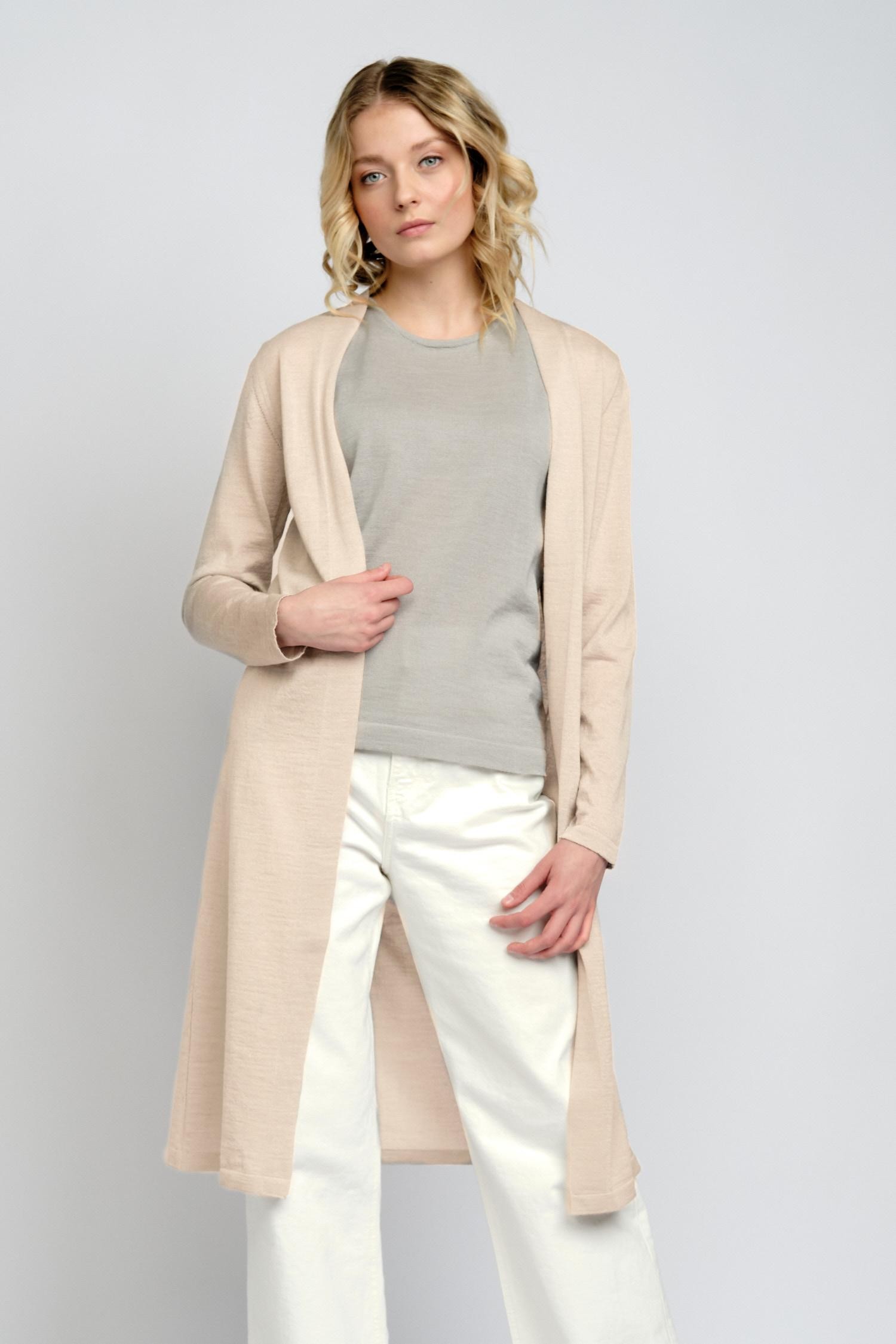 Swan- ohut neuletakki, Beige, L, 1 LK, #5756