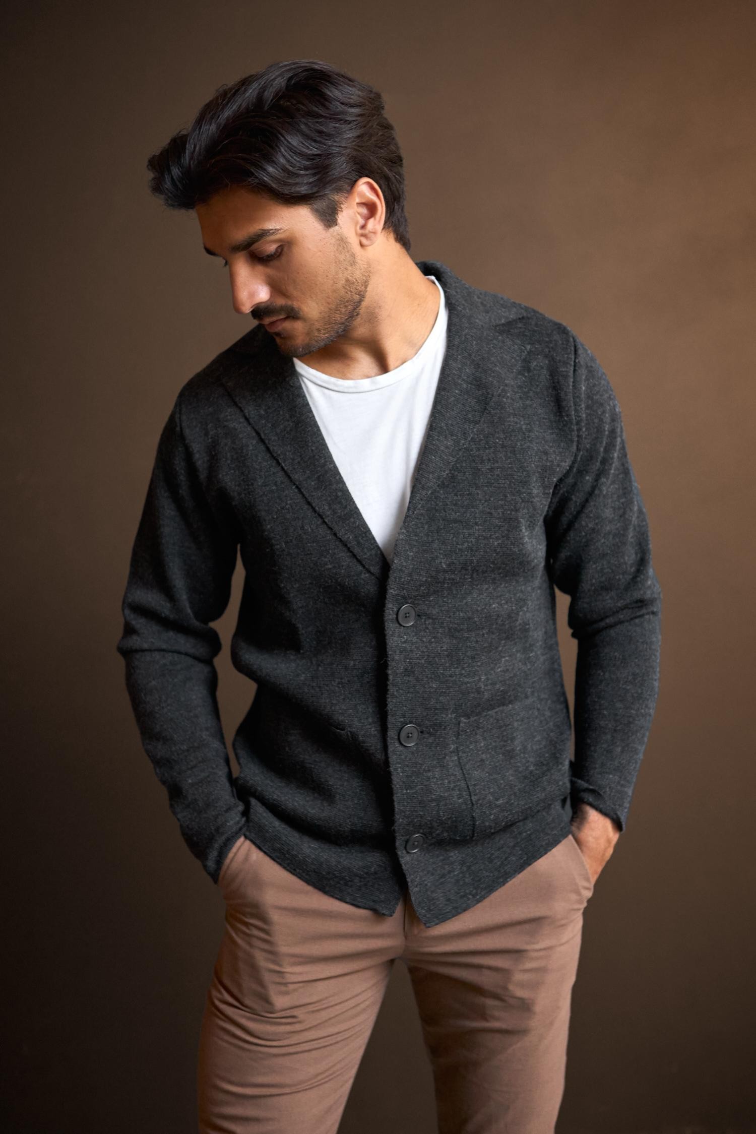 Blaze-neuletakki, hiilenharmaa - Image 2