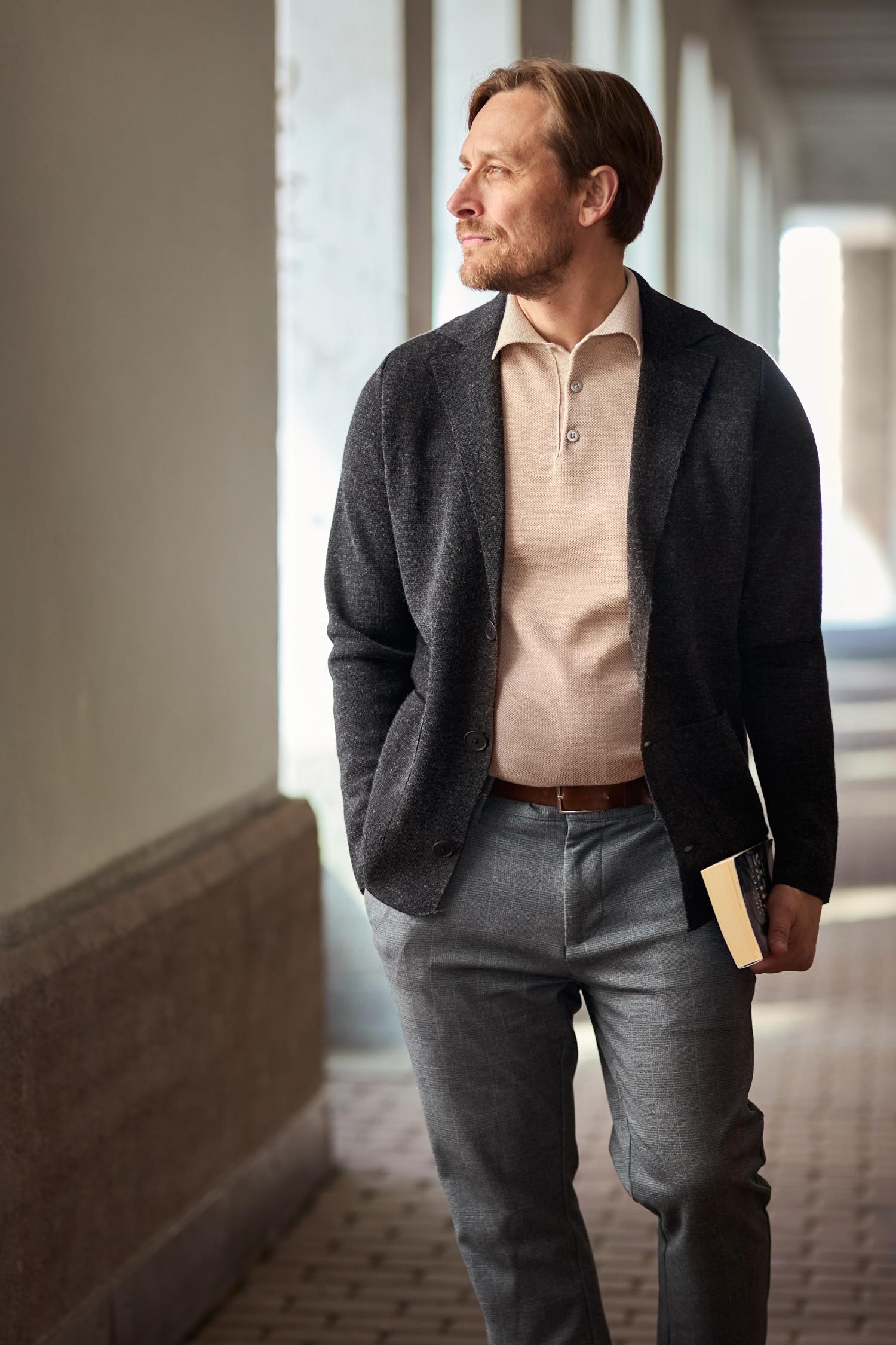 Blaze-neuletakki, hiilenharmaa - Image 3