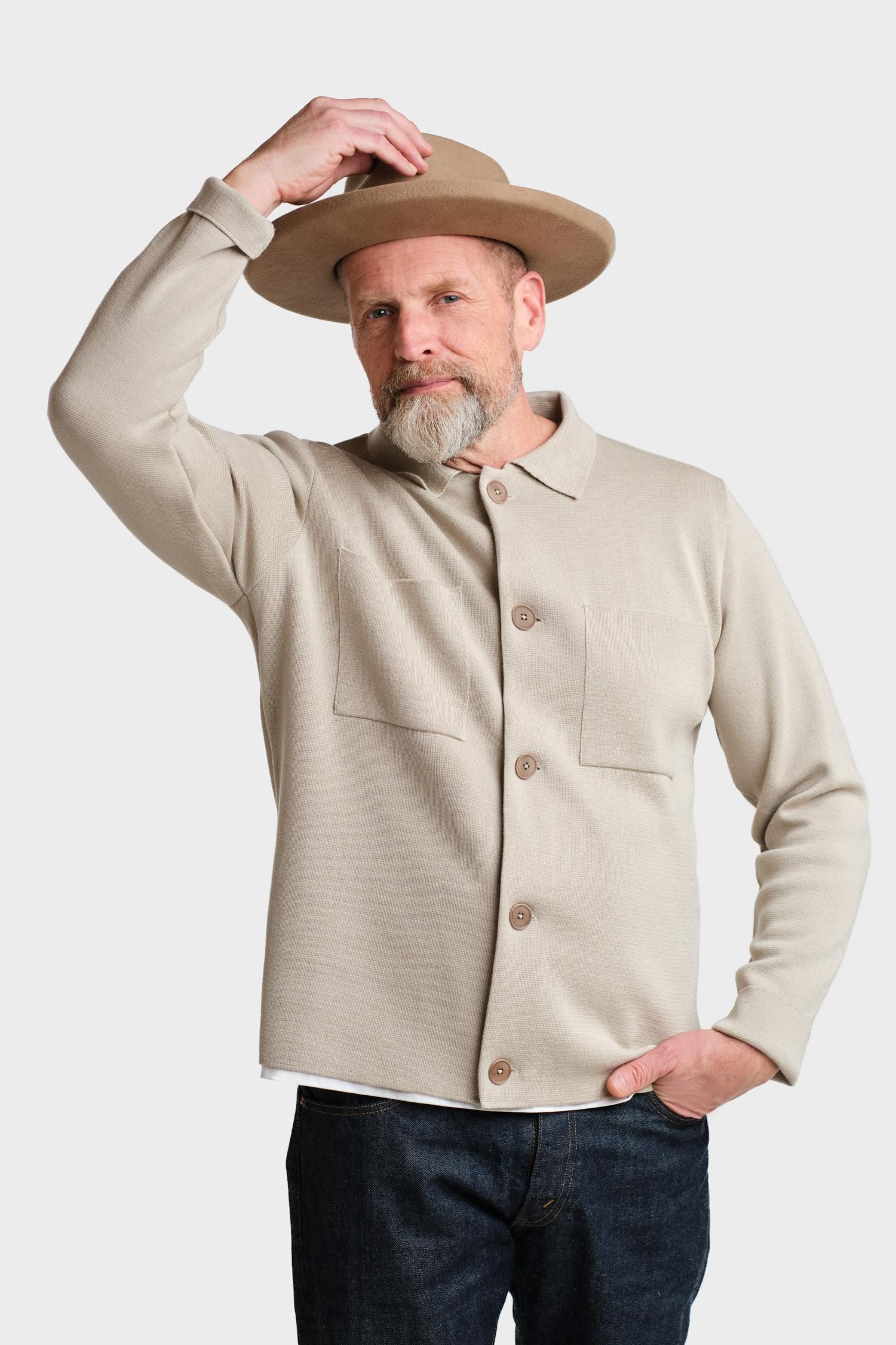 Forte-paitatakki, viileä beige