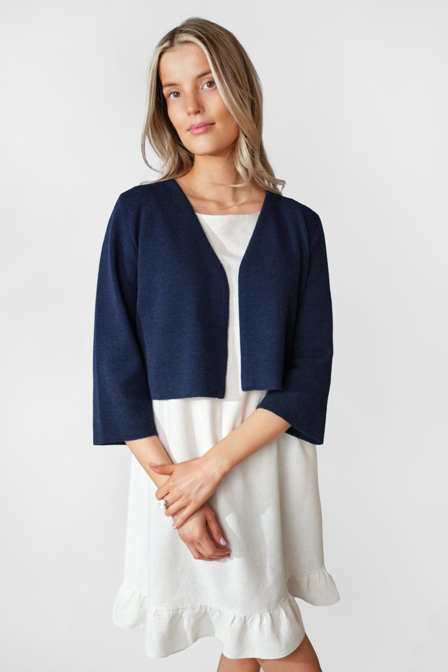 Haiku-neuletakki, navy