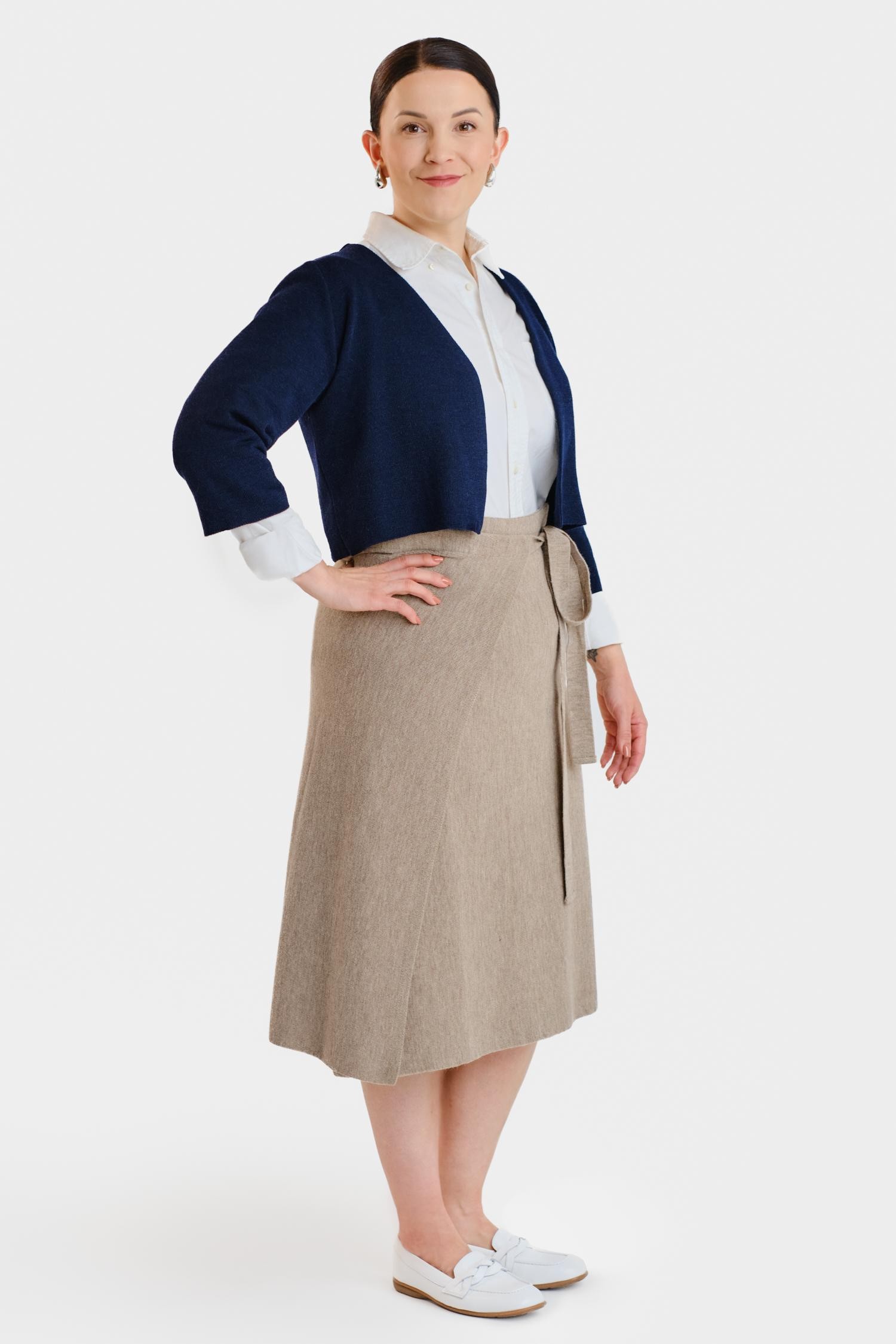 Haiku-neuletakki, navy - Image 4