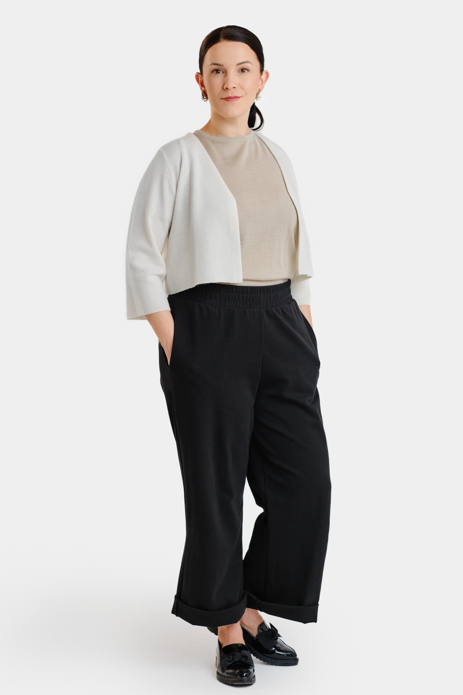 Haiku-neuletakki, valkoinen