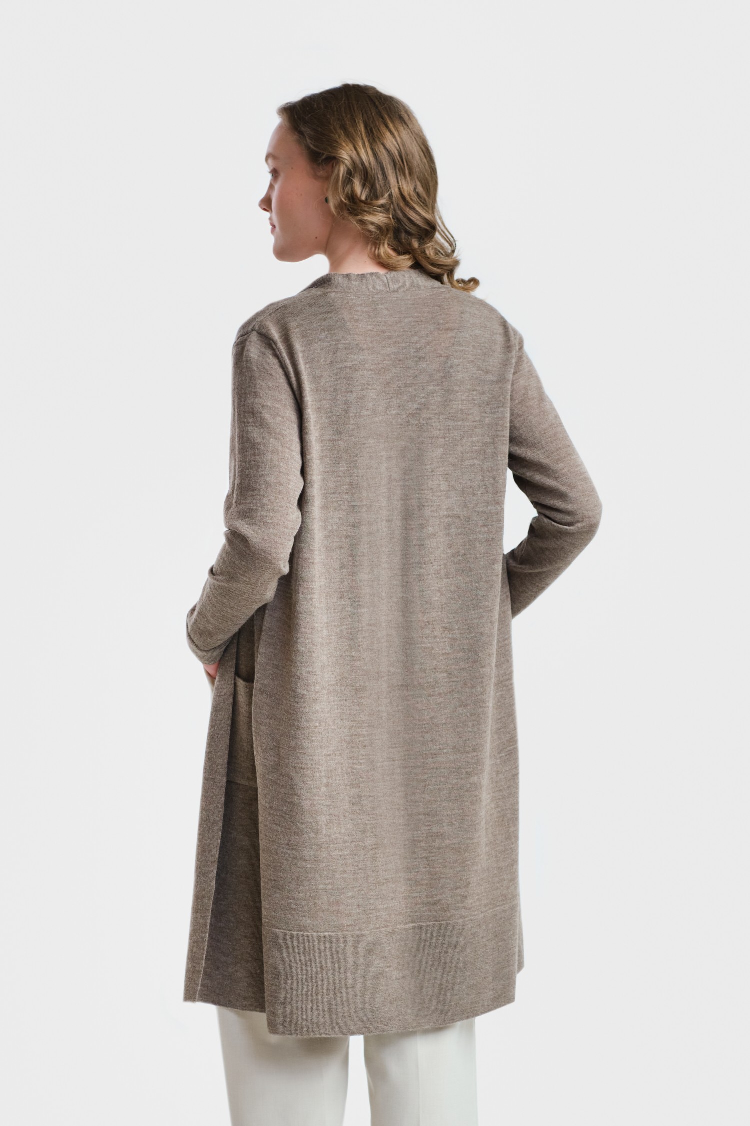 Joy-neuletakki, tumma greige - Image 4