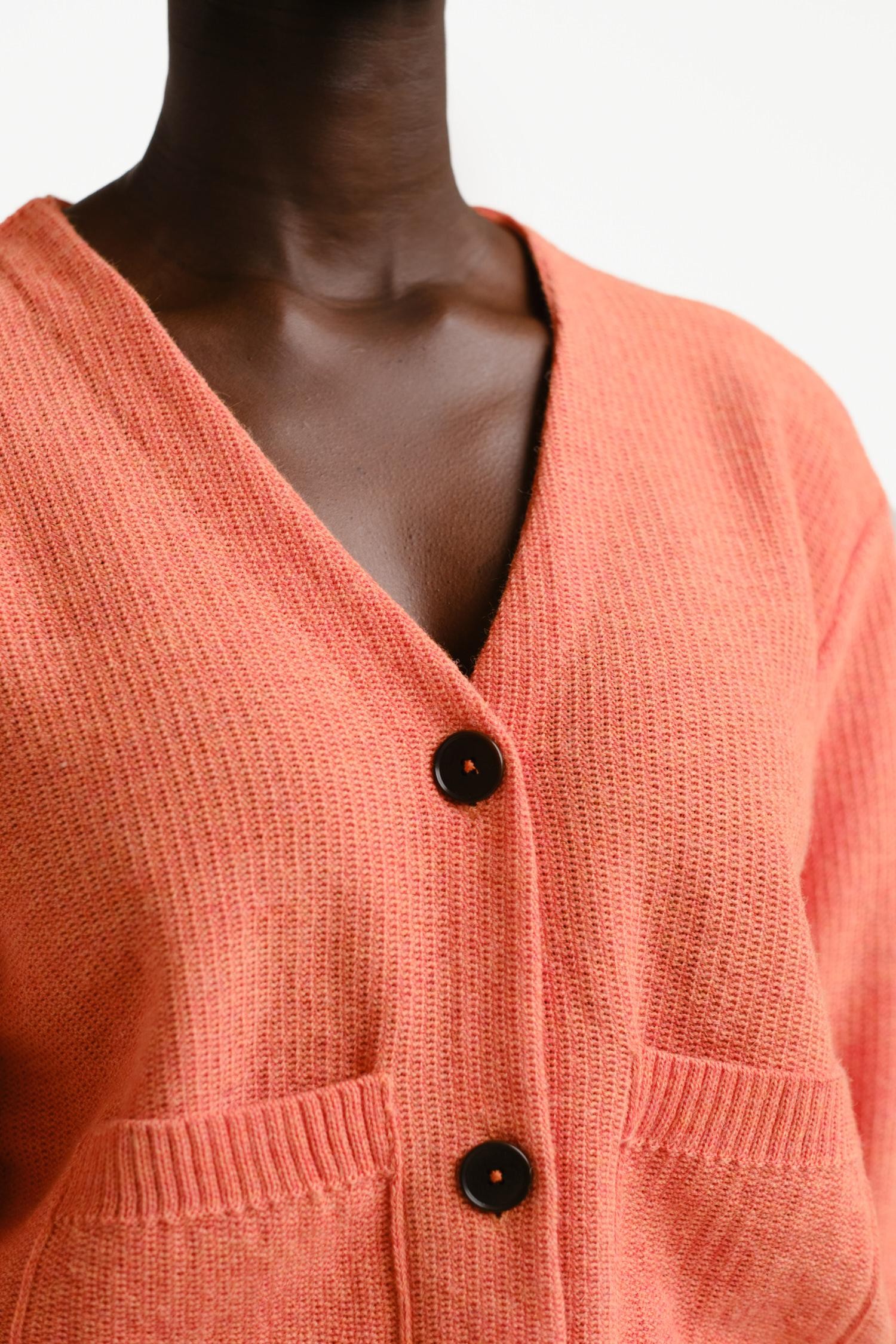 Petiole-neuletakki, persikka - Image 3