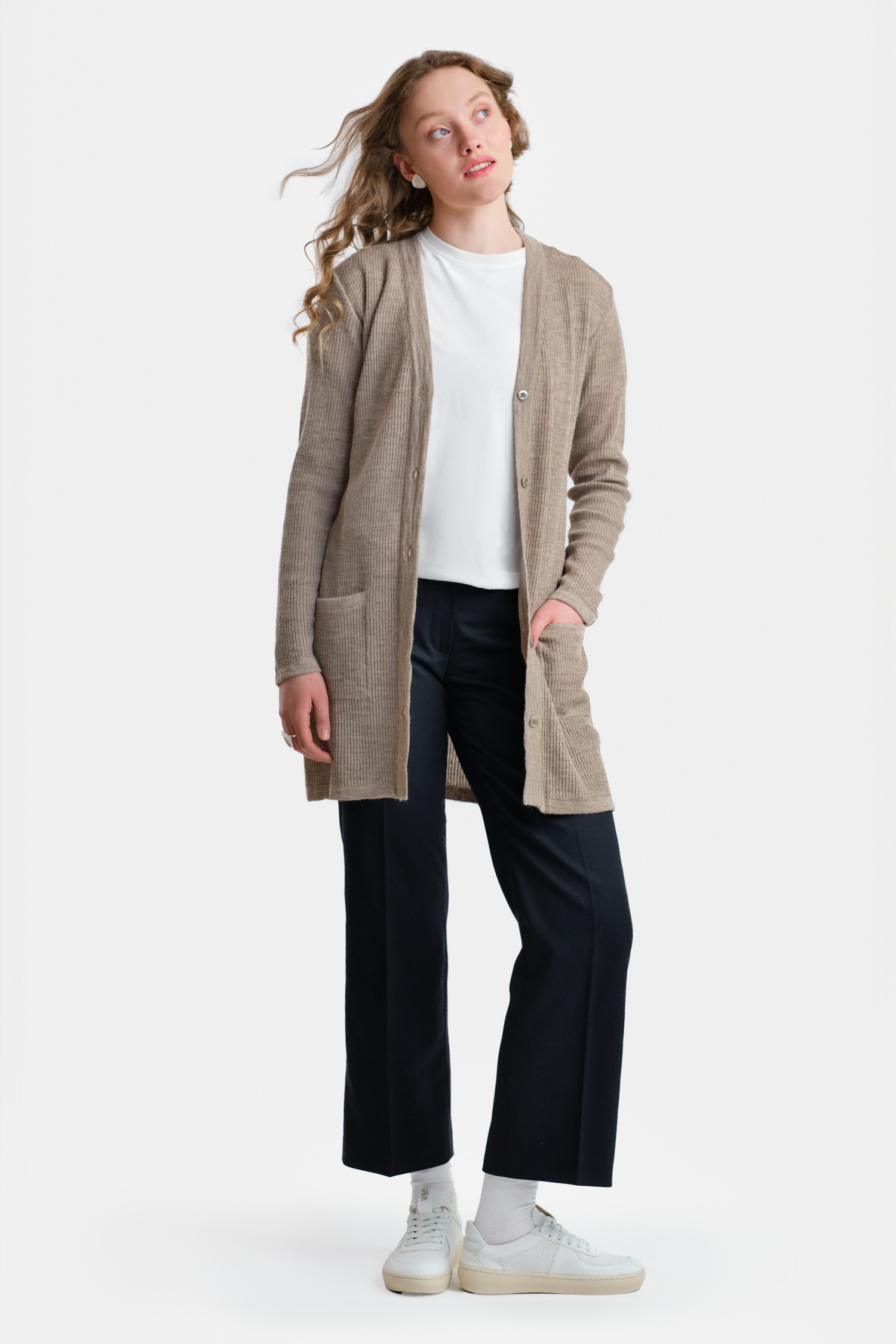 Rain-neuletakki 2.0, greige