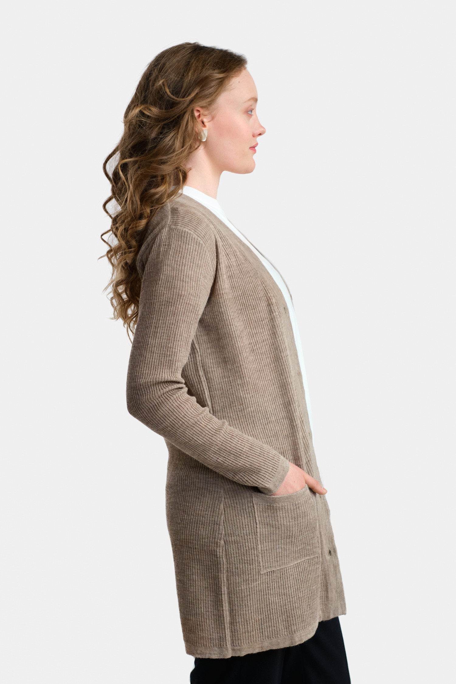 Rain-neuletakki 2.0, greige - Image 2