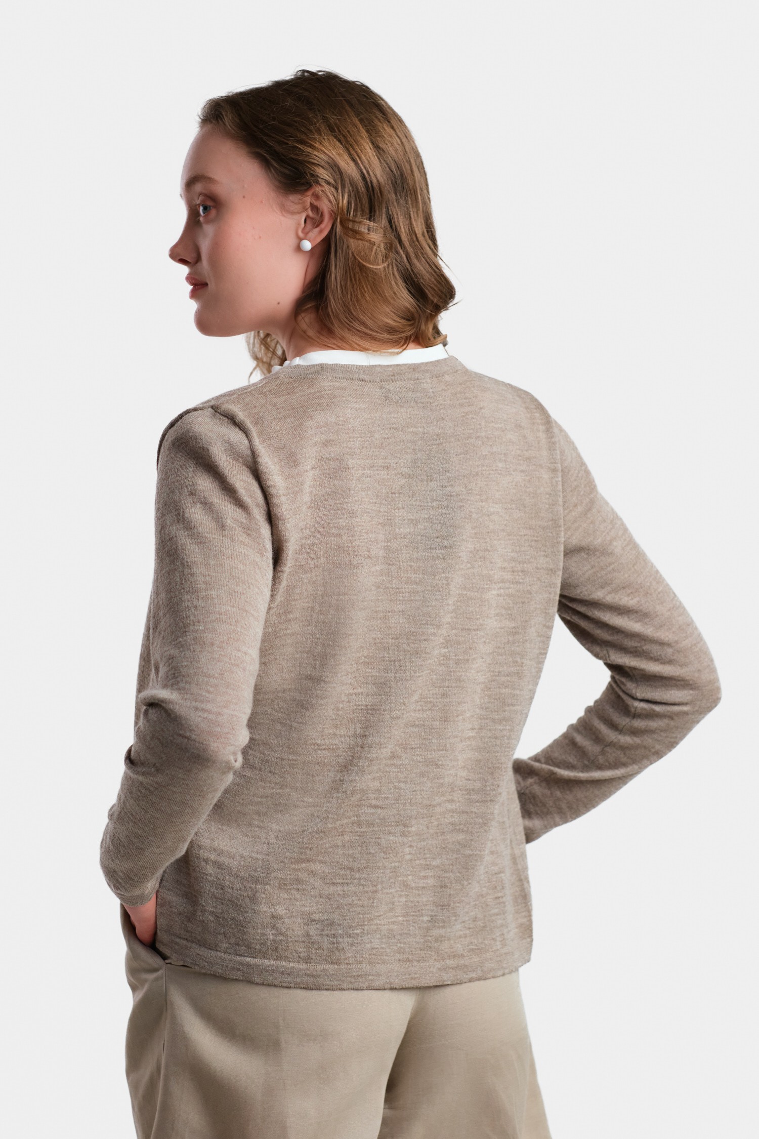 Serene-neuletakki 2.0, greige - Image 3