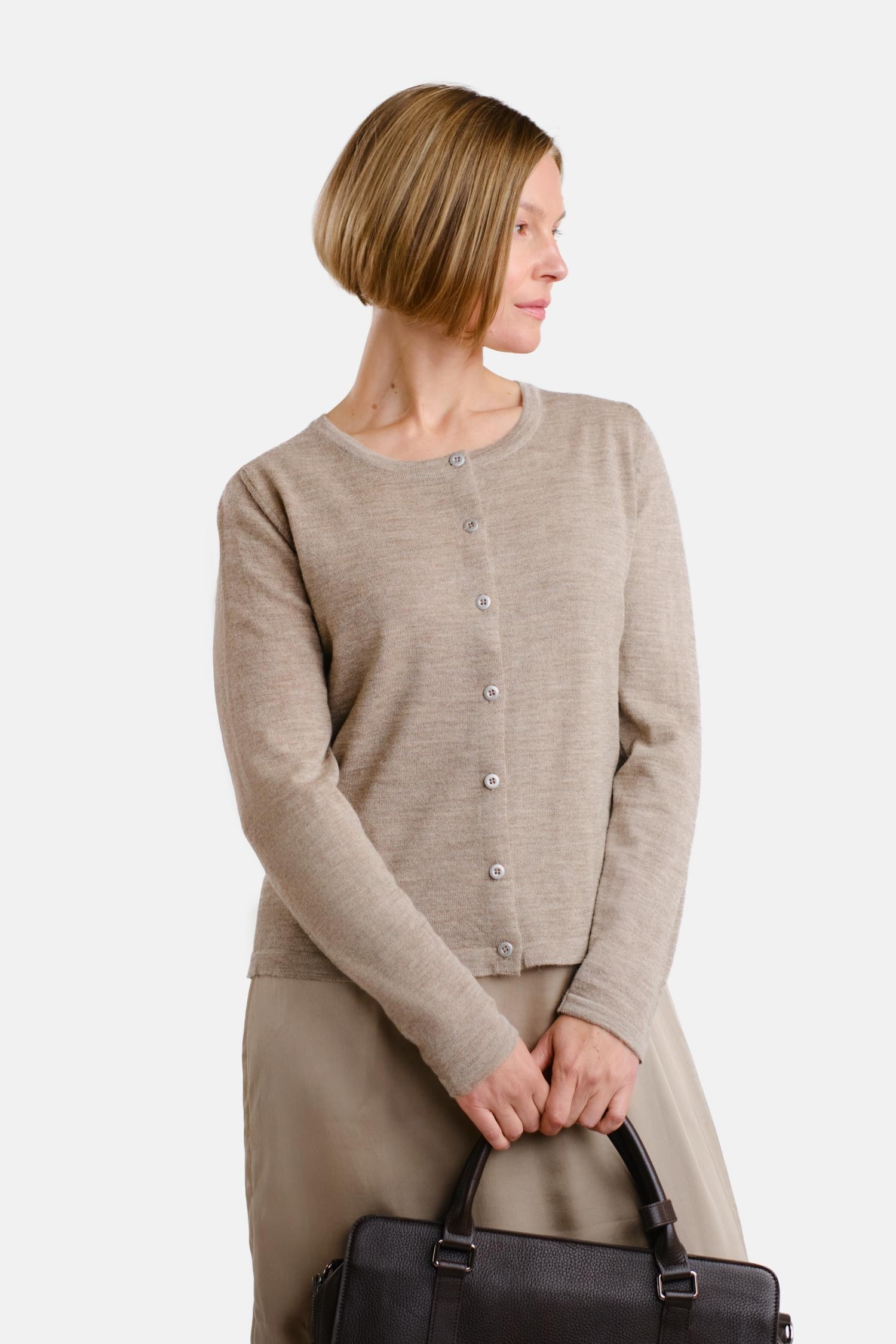 Serene-neuletakki 2.0, greige