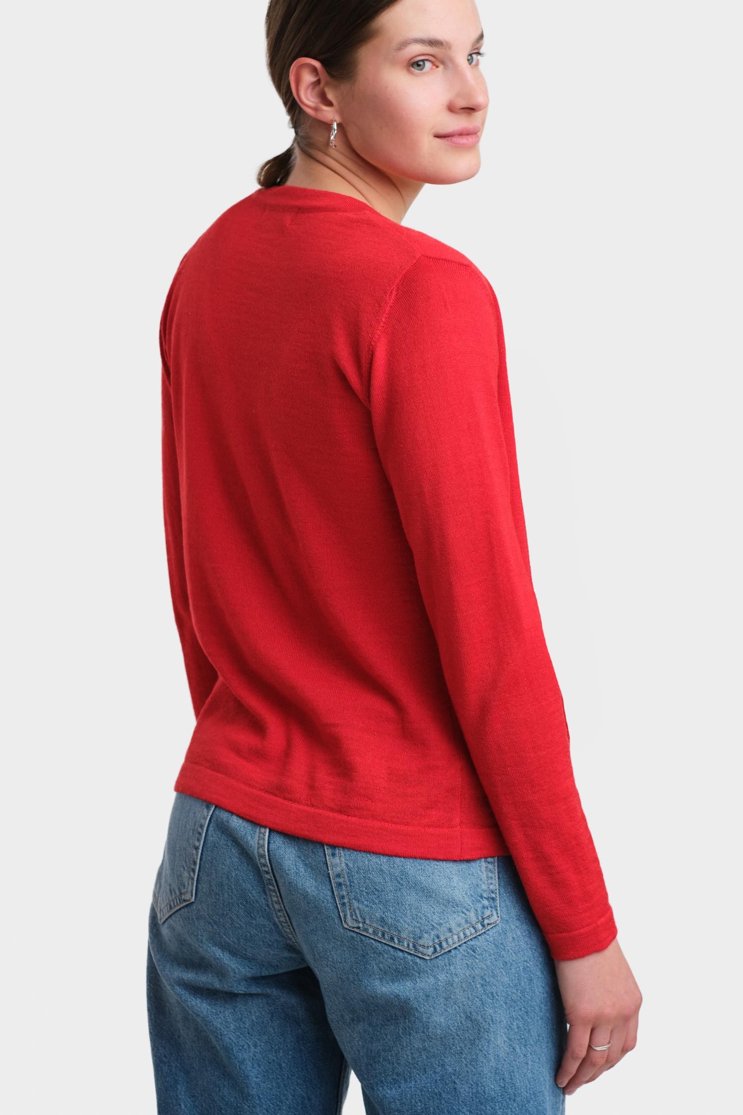 Silent-neuletakki, tulenpunainen - Image 3