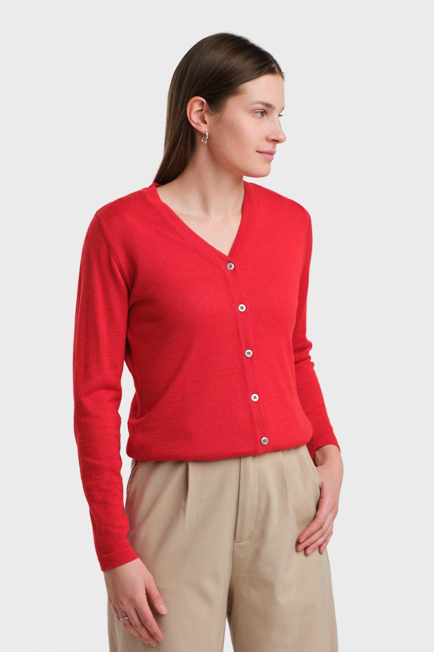 Silent-neuletakki, tulenpunainen - Image 2