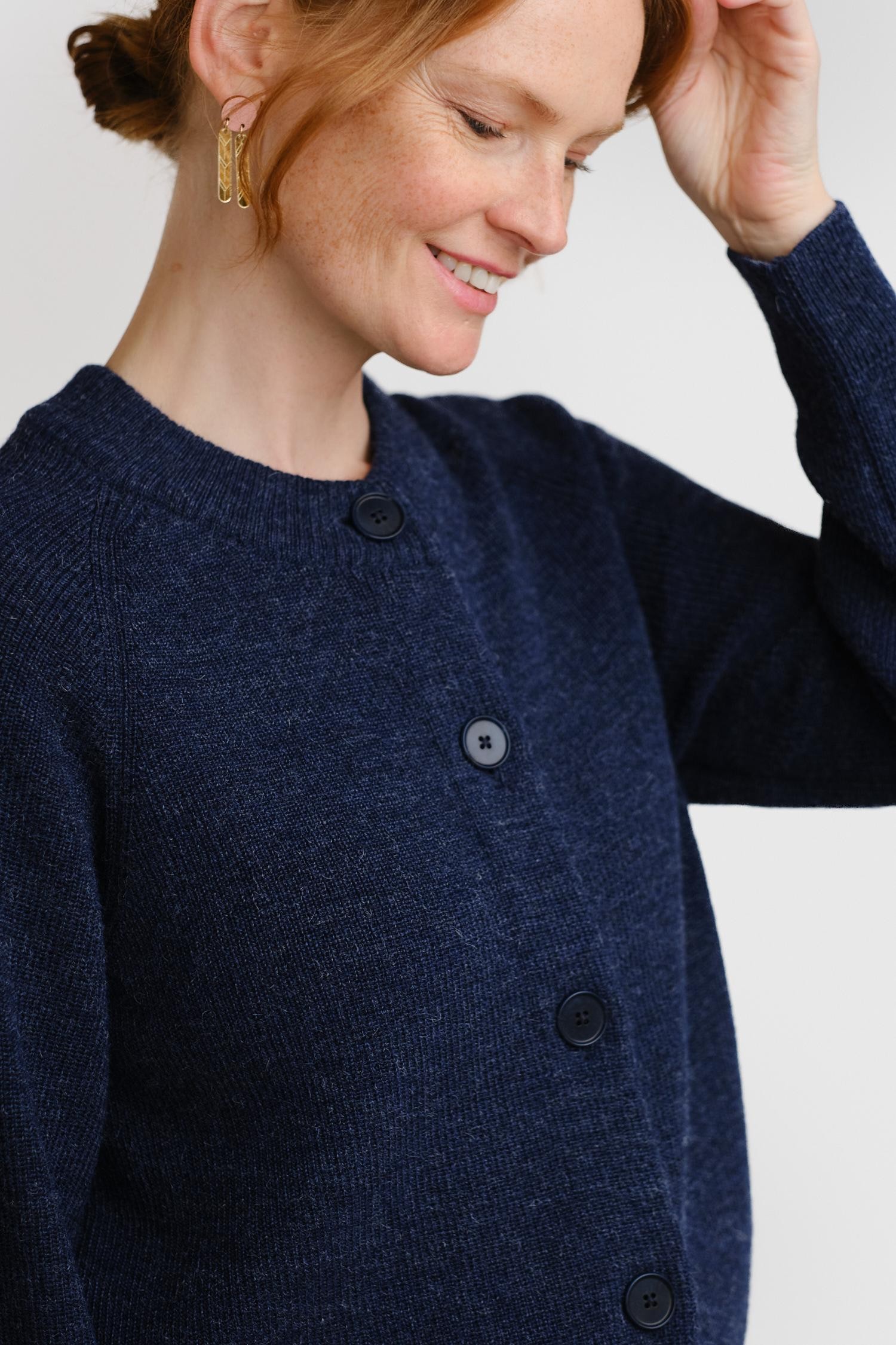 Soon-neuletakki, indigo - Image 3