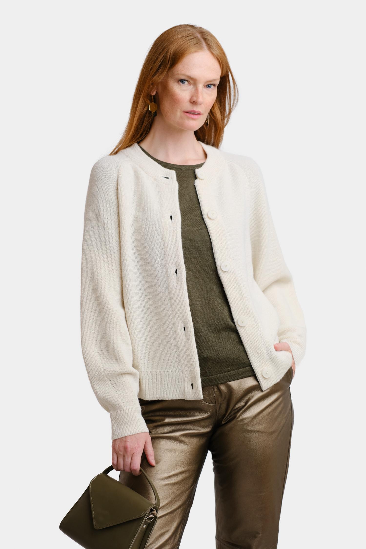 Soon-neuletakki, luonnonvalkoinen - Image 2