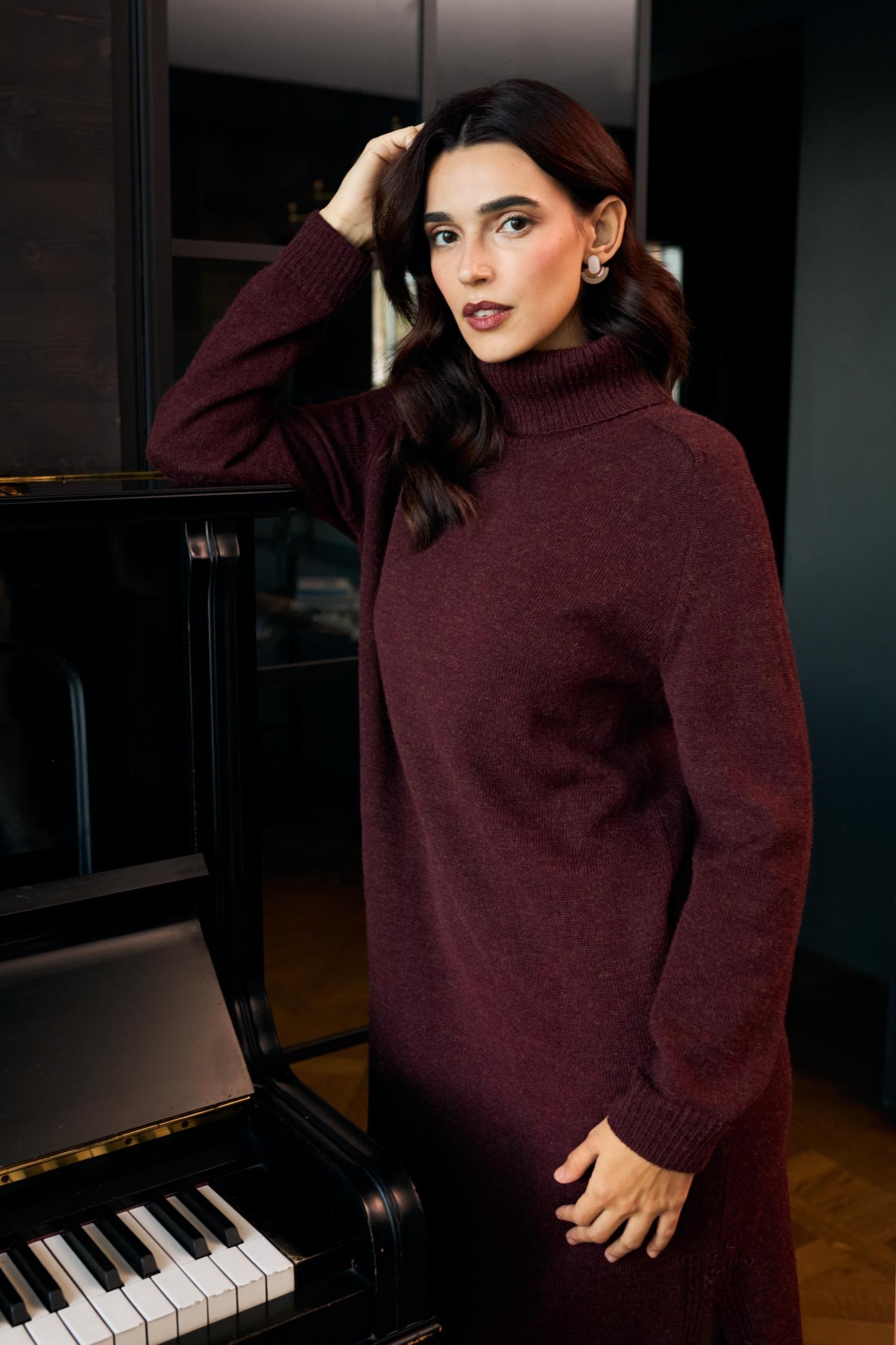 Cozy-maksimekko, bordeaux