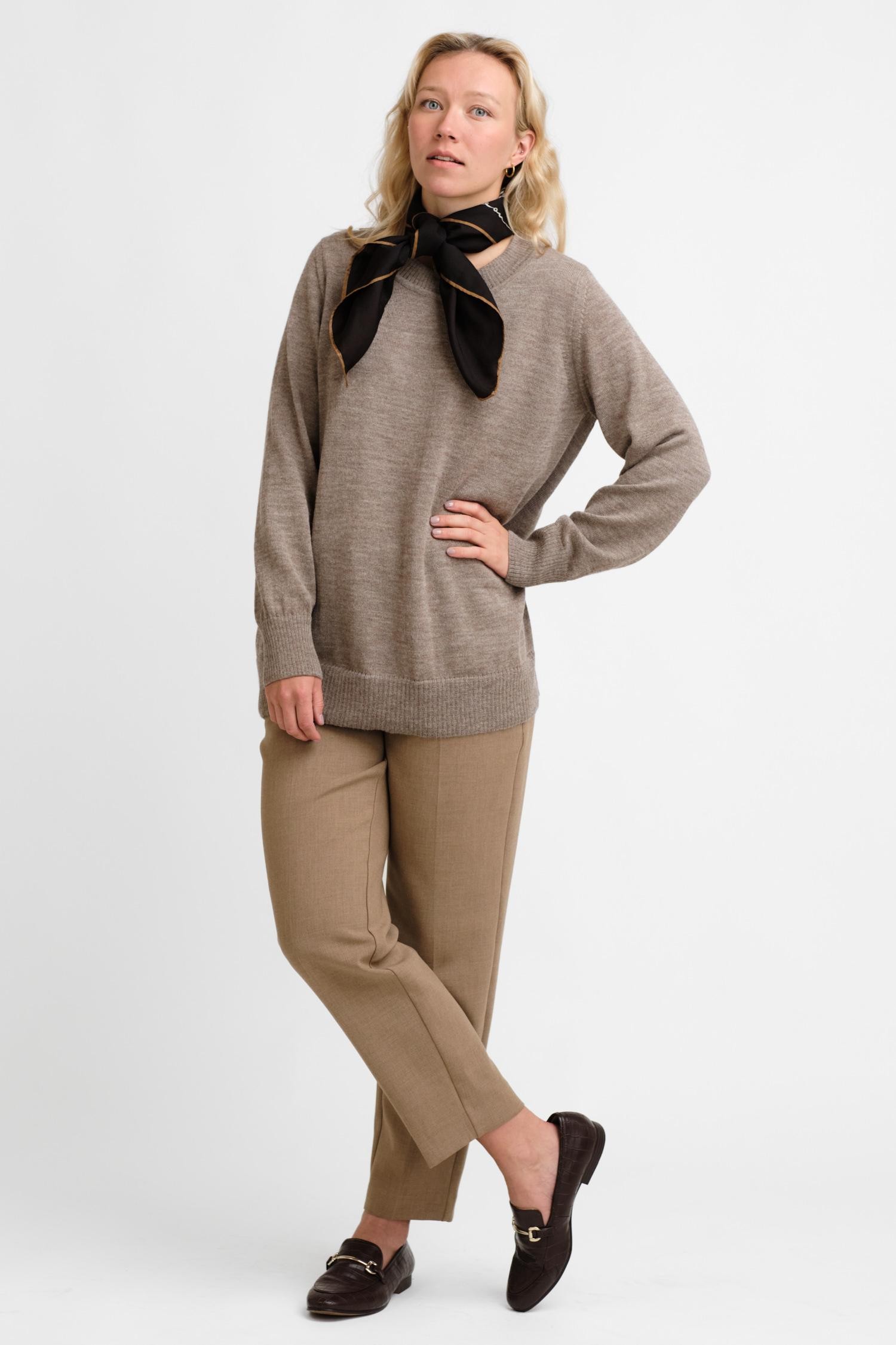 Dialogue-neulepusero, tumma greige - Image 2