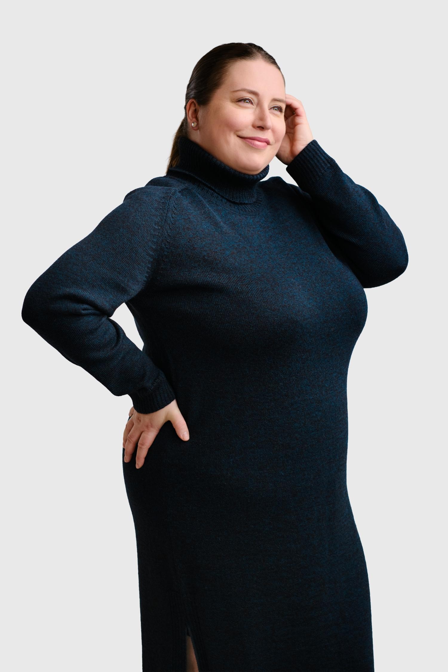 Cozy-maksimekko, tumma petrooli