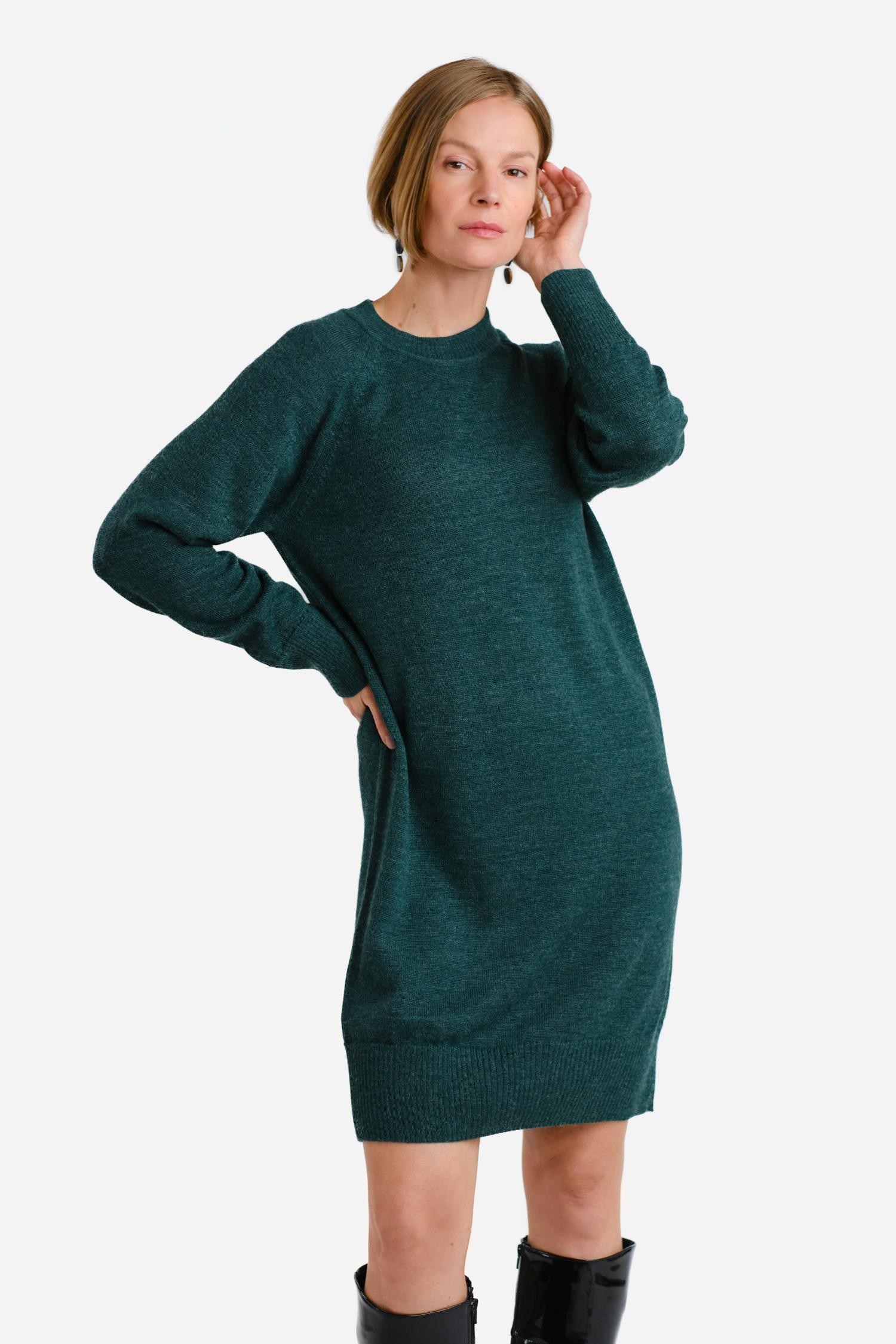 Shine-neulemekko, Sinivihreä, S, 1 LK, #6963