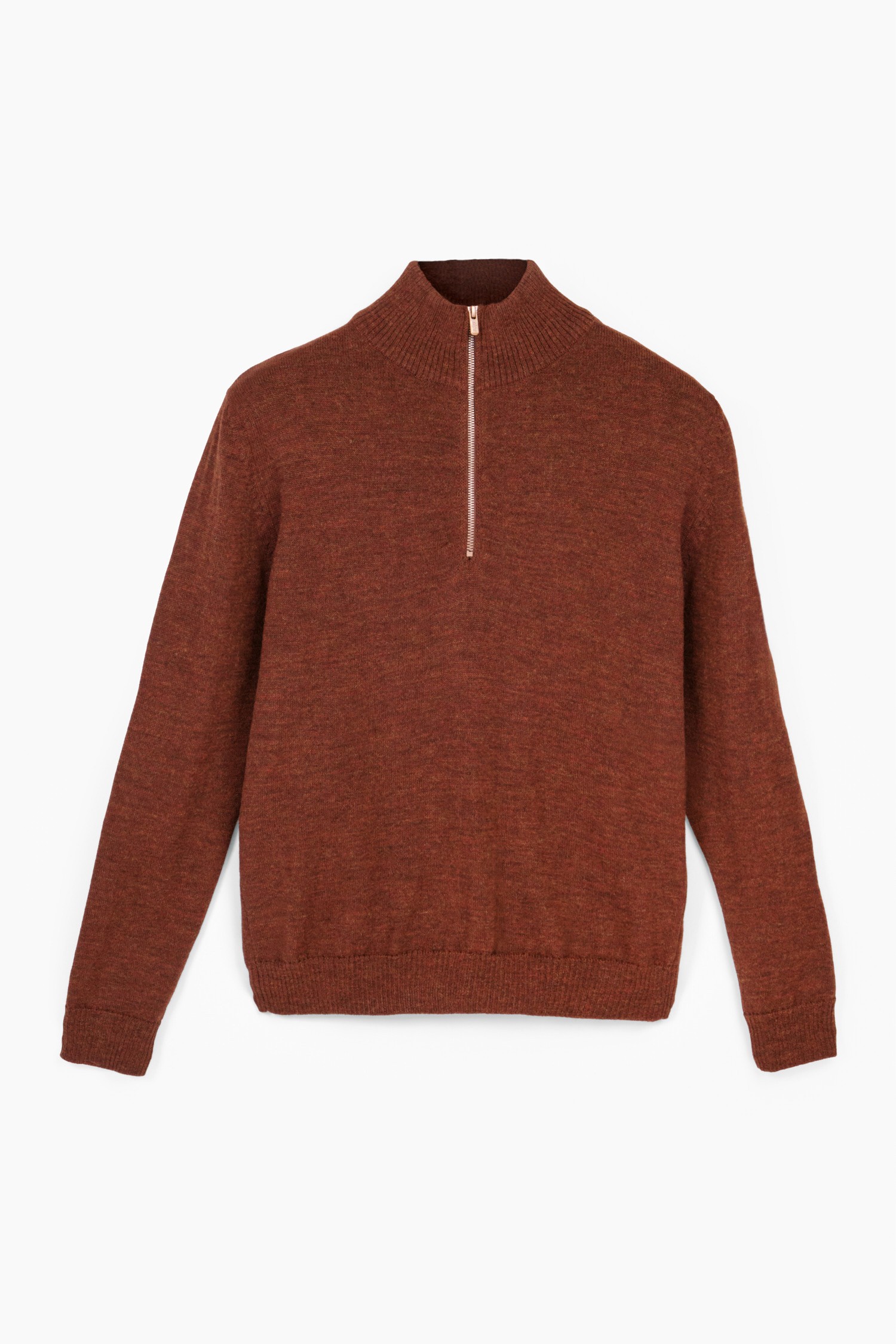 Half Zip -neulepusero, mahonki - Image 7