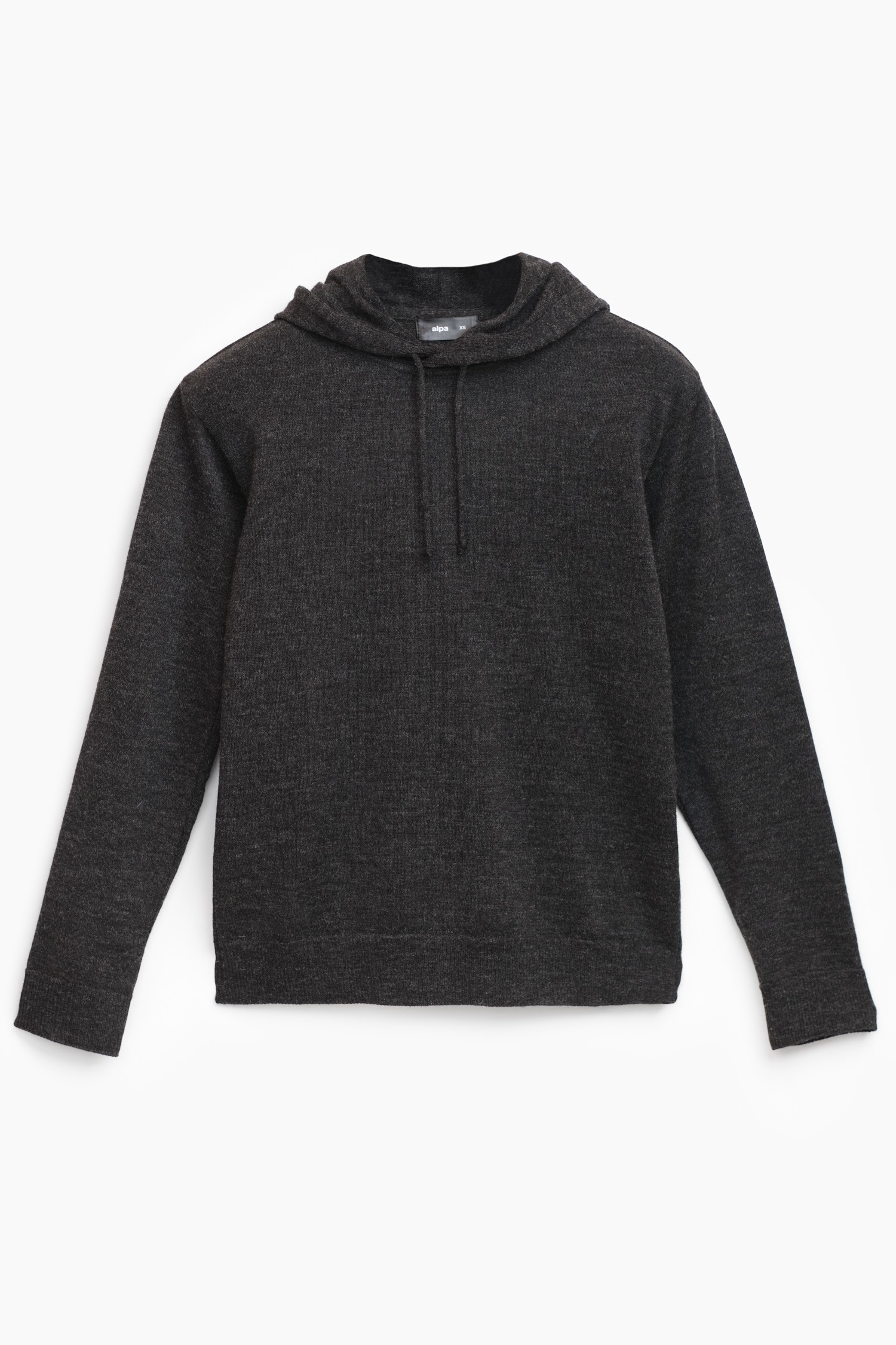 Hoodie-alpakkahuppari, hiilenharmaa (vanha malli) - Image 6