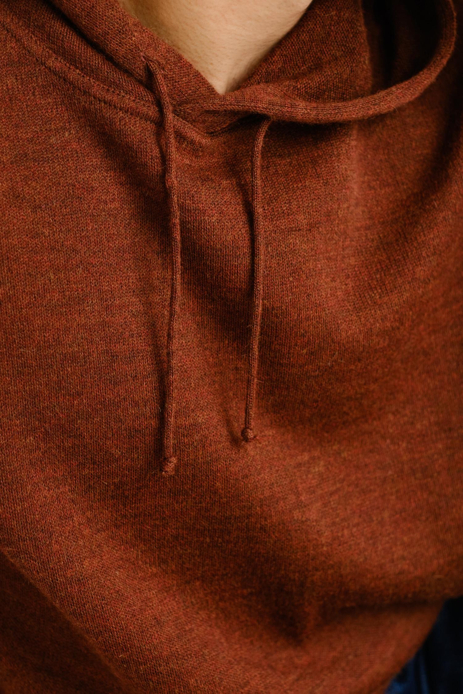 Hoodie-alpakkahuppari, mahonki - Image 7