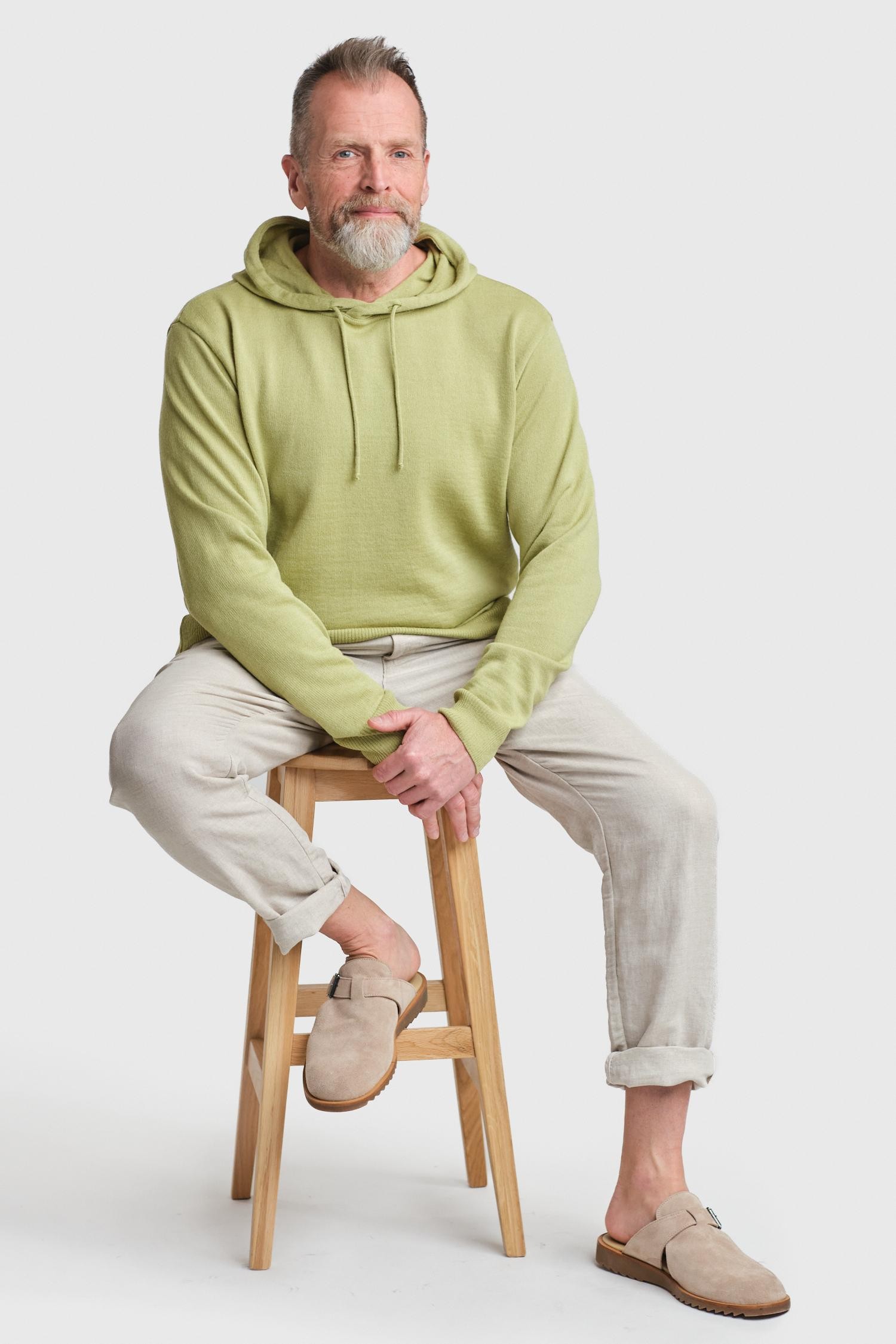 Hoodie-alpakkahuppari, päärynä - Image 2