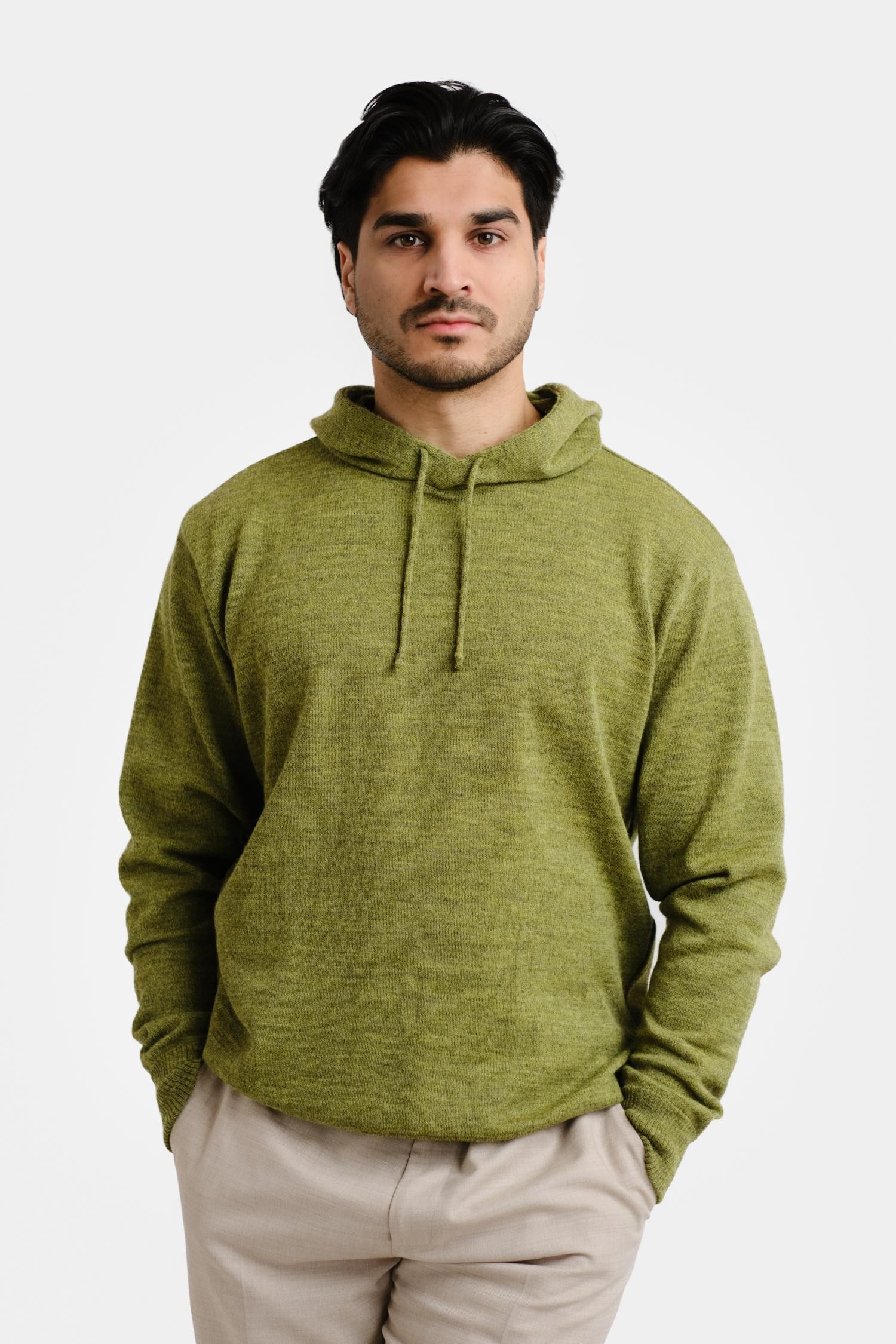 Hoodie-neulehuppari, pistaasi - Image 2