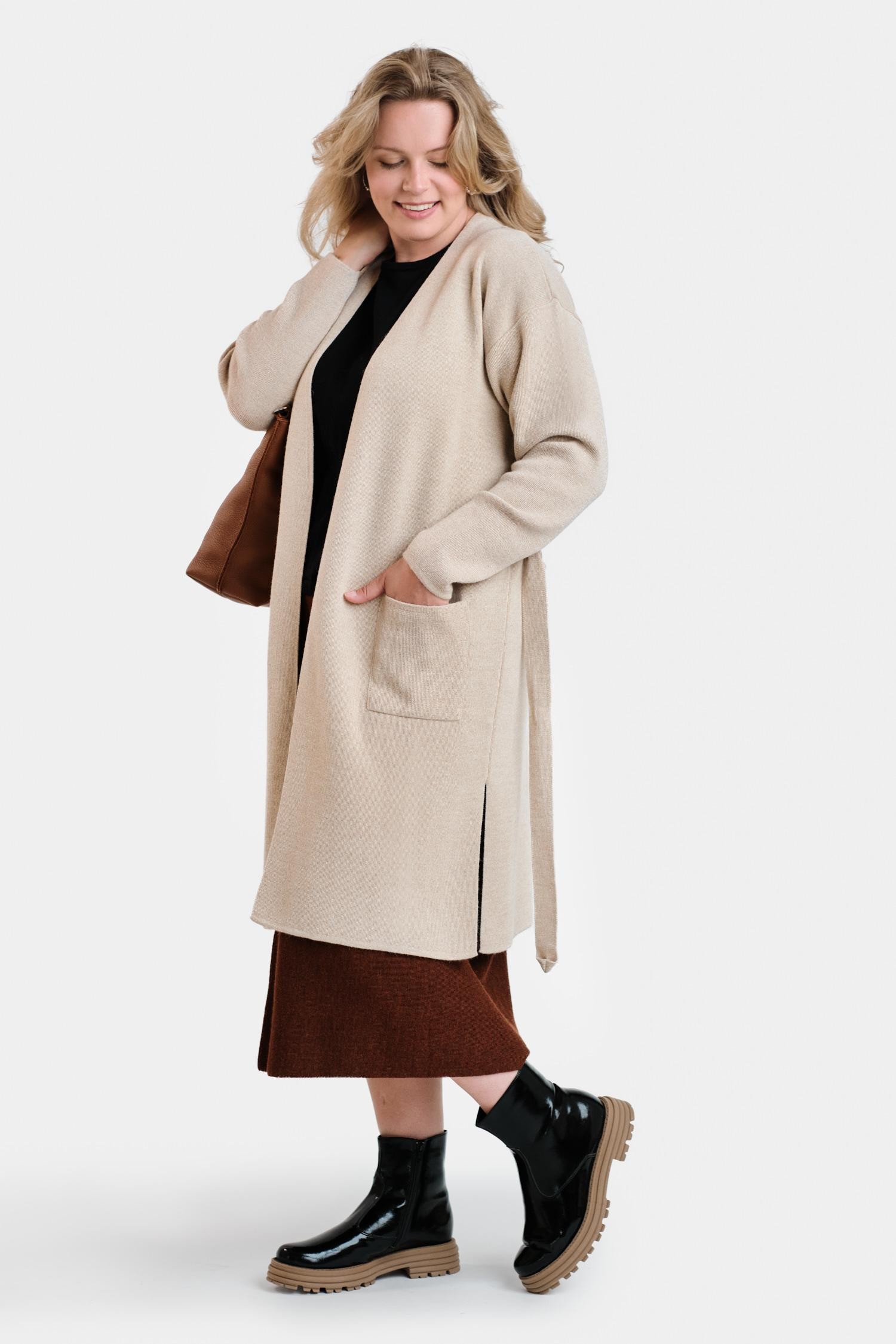 Forward-neuletakki, beige