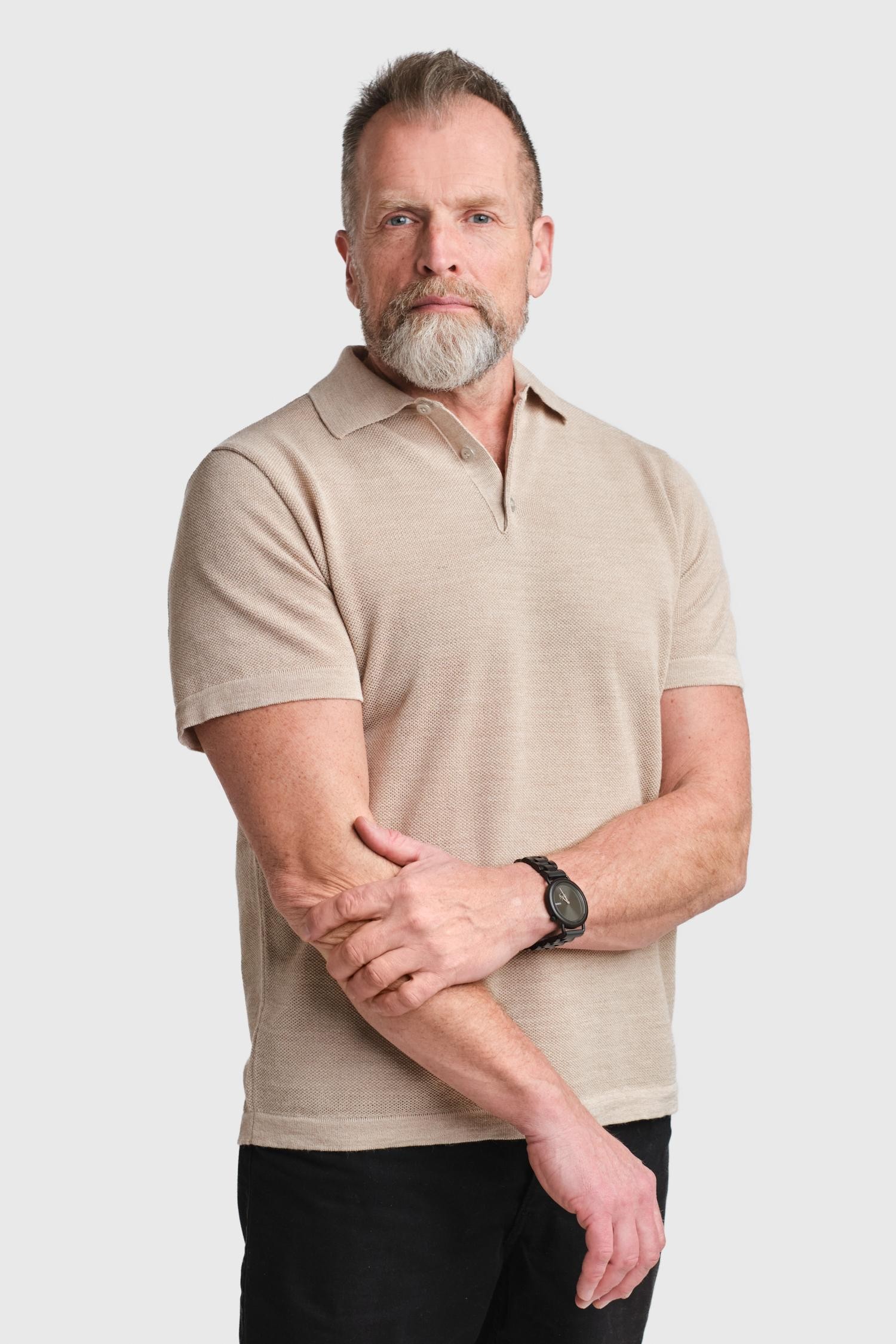 Eagle pikeepaita, beige - Image 2