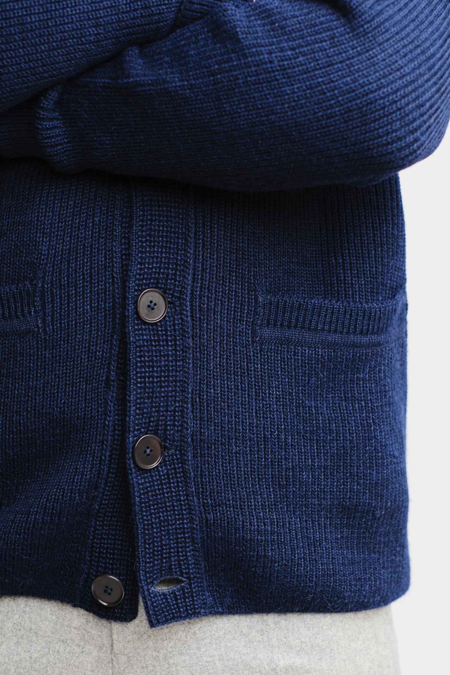 Shawl Collar-shaalineule, navy - Image 4