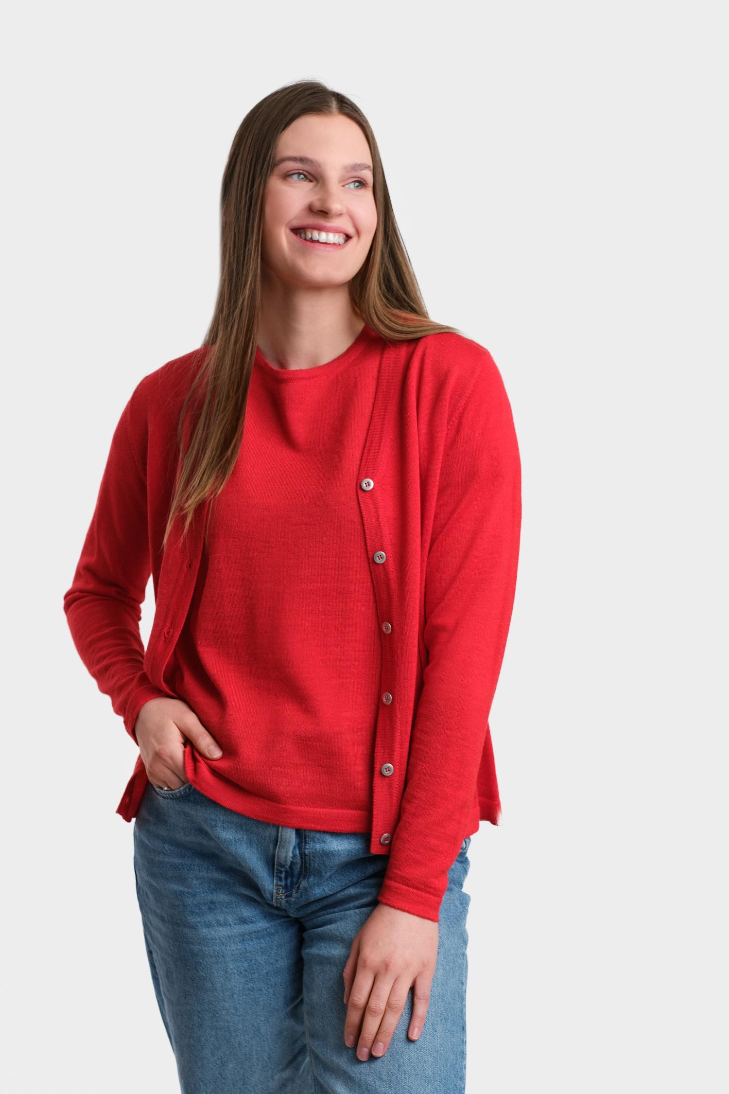 Silent-neuletakki, tulenpunainen - Image 4