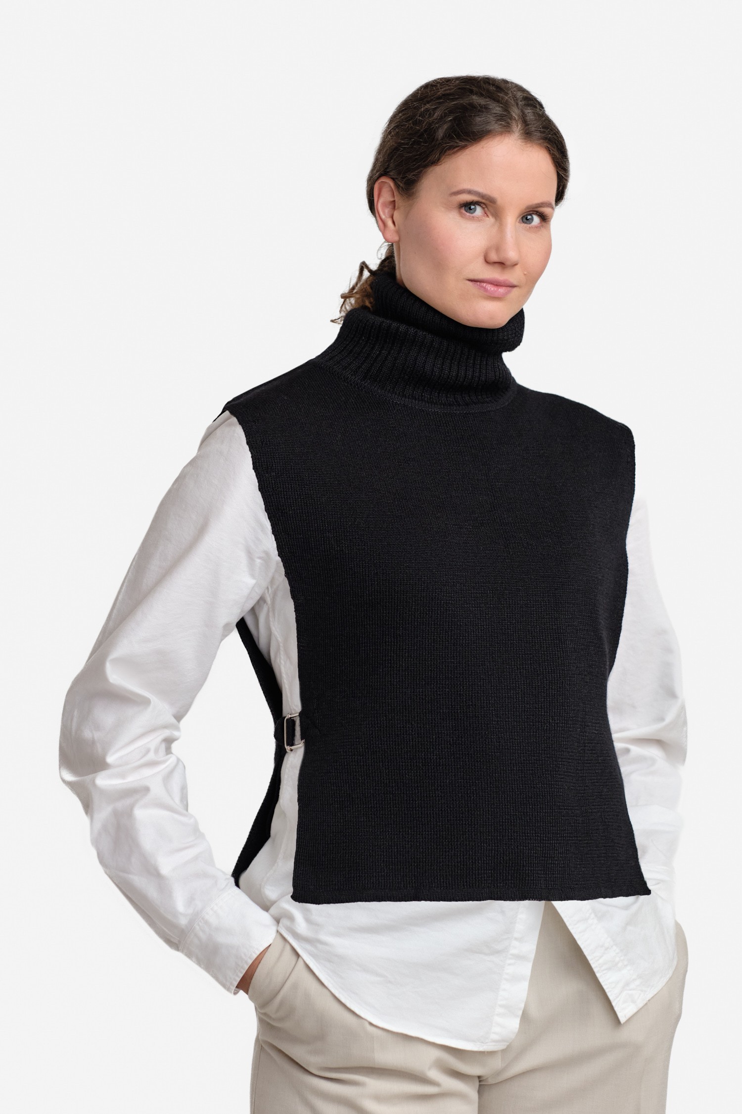 Solace-liivikauluri, Musta, M/L, 1 LK, #6919