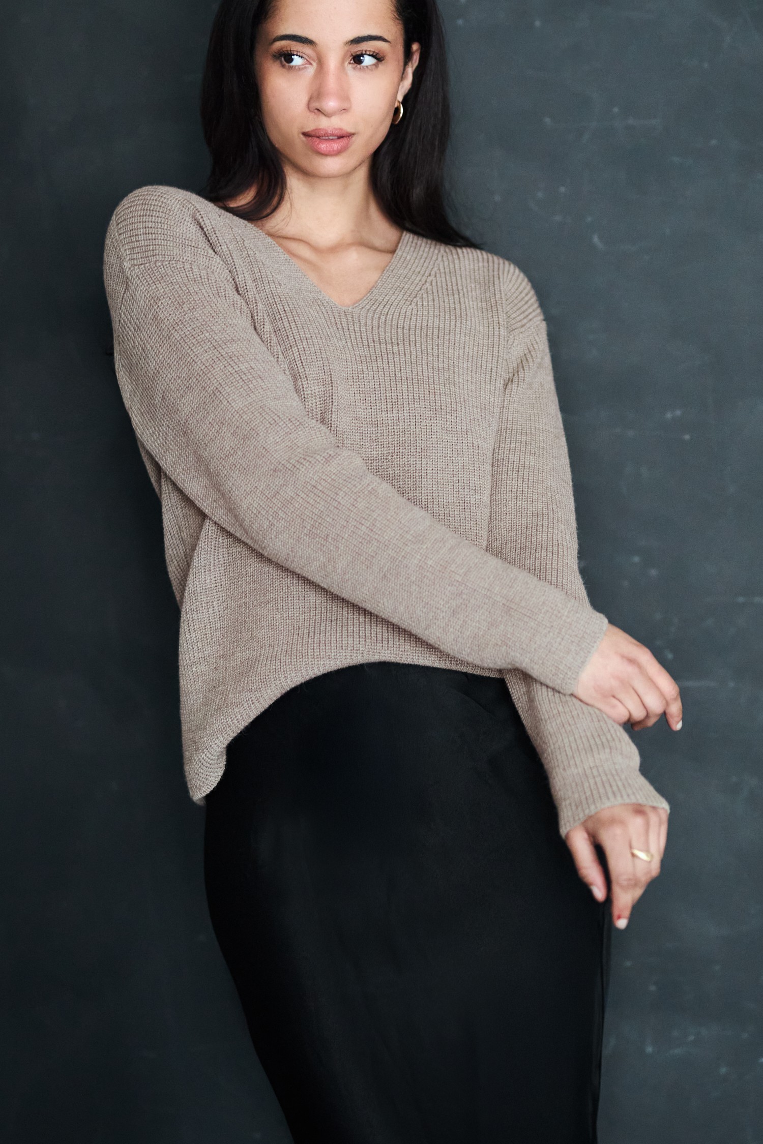 Chunky-neule, greige