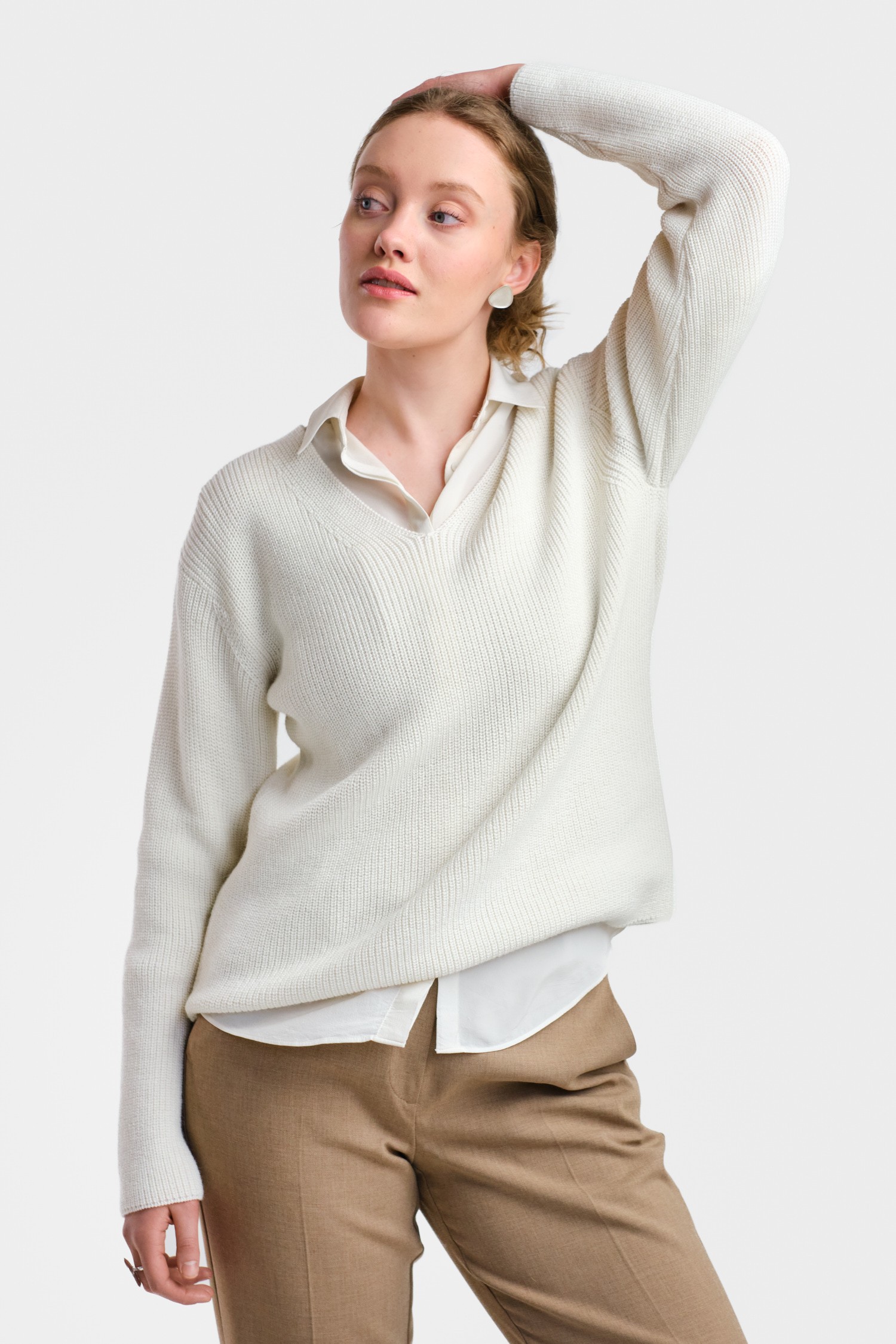 Chunky-neule, valkoinen - Image 2