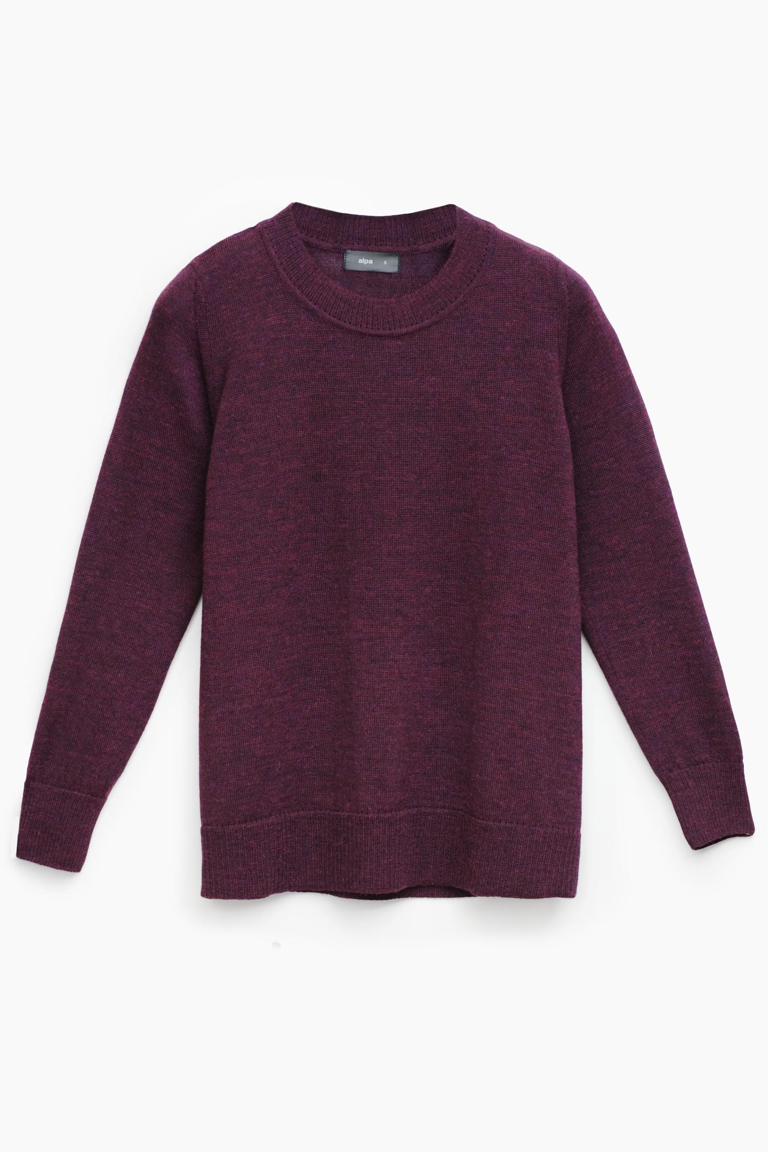 Dialogue-neulepusero, luumu - Image 5