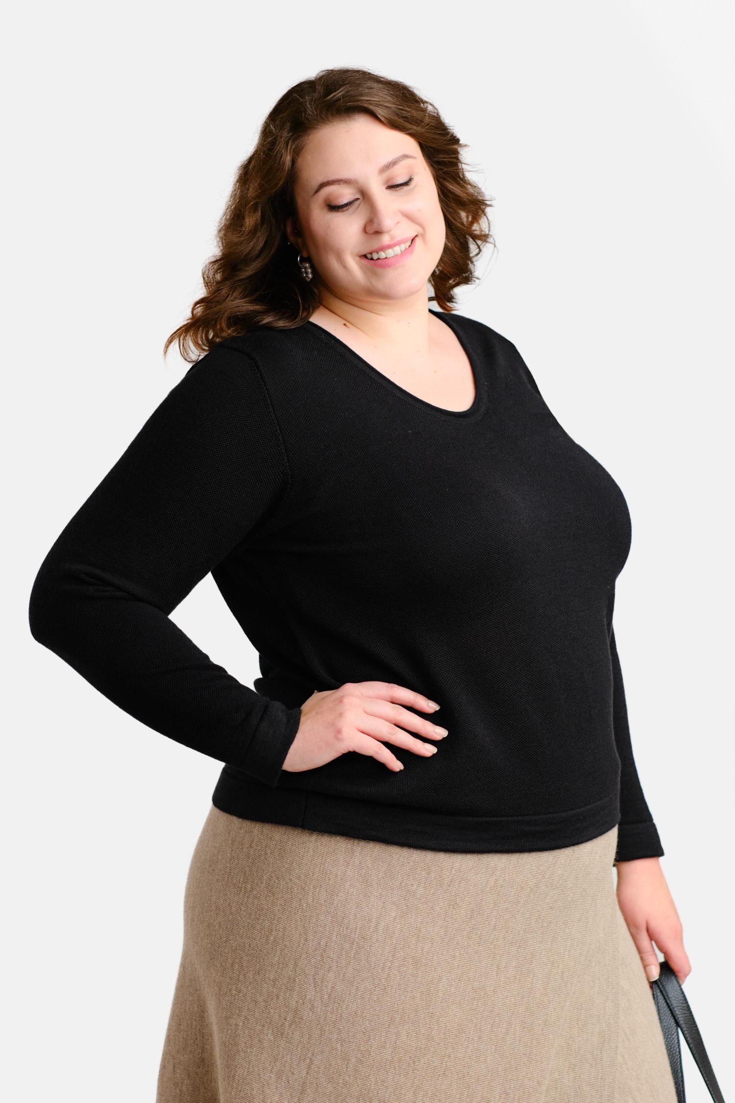 Melody-neulepusero, musta - Image 4