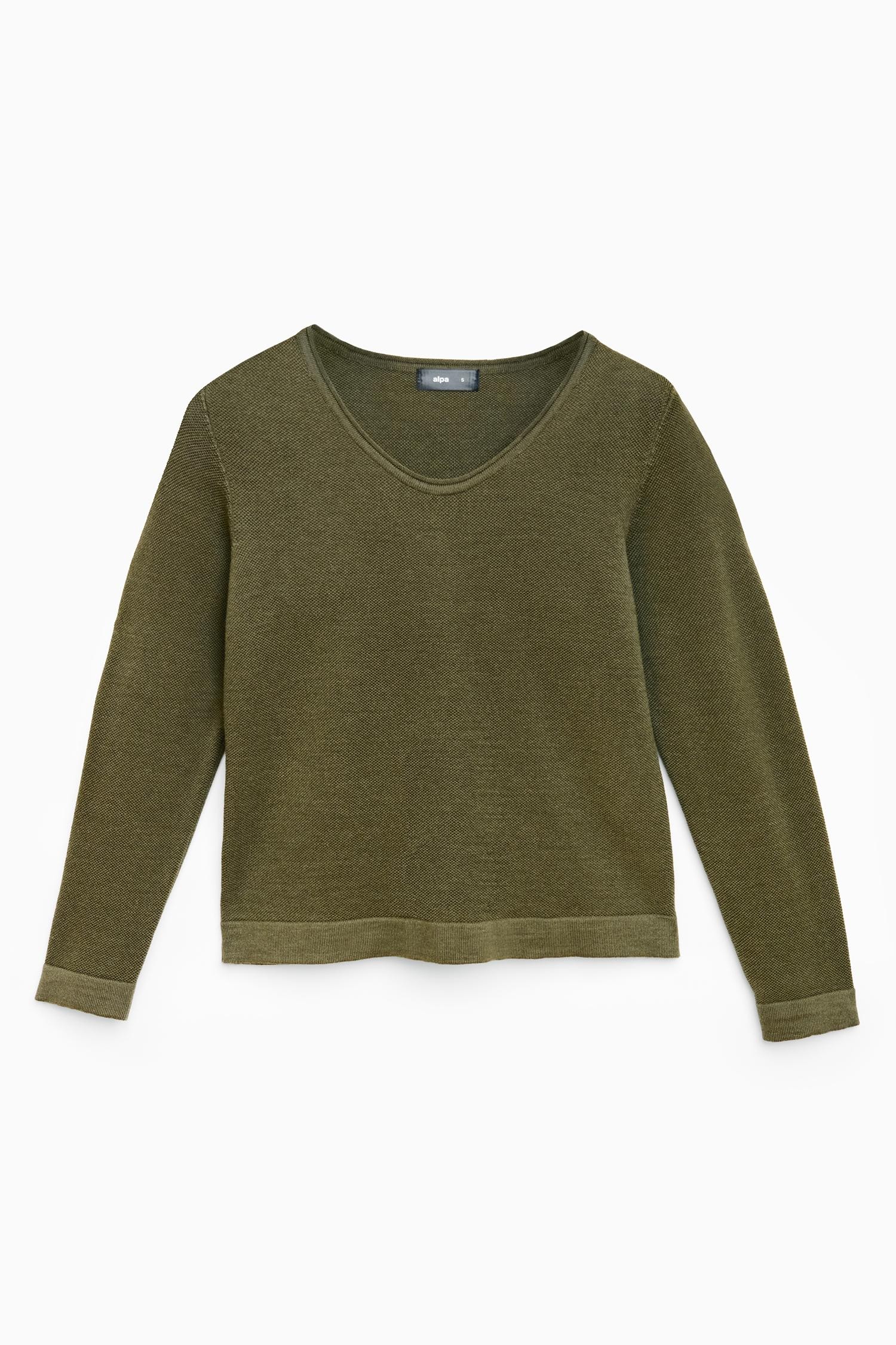 Melody-neulepusero, tumma oliivi - Image 7