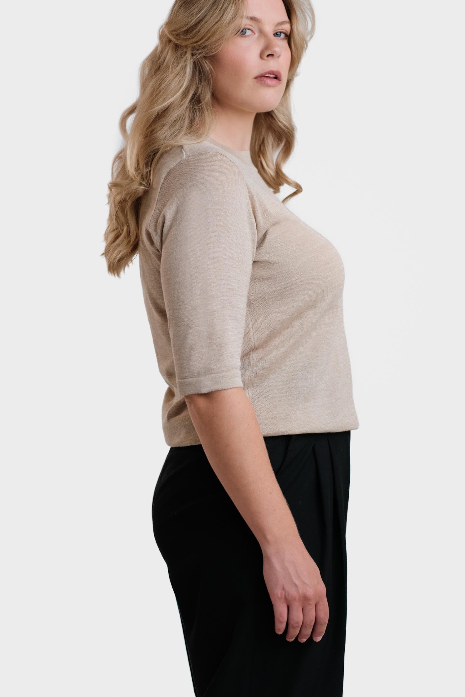 Pearl t-paita, beige - Image 3