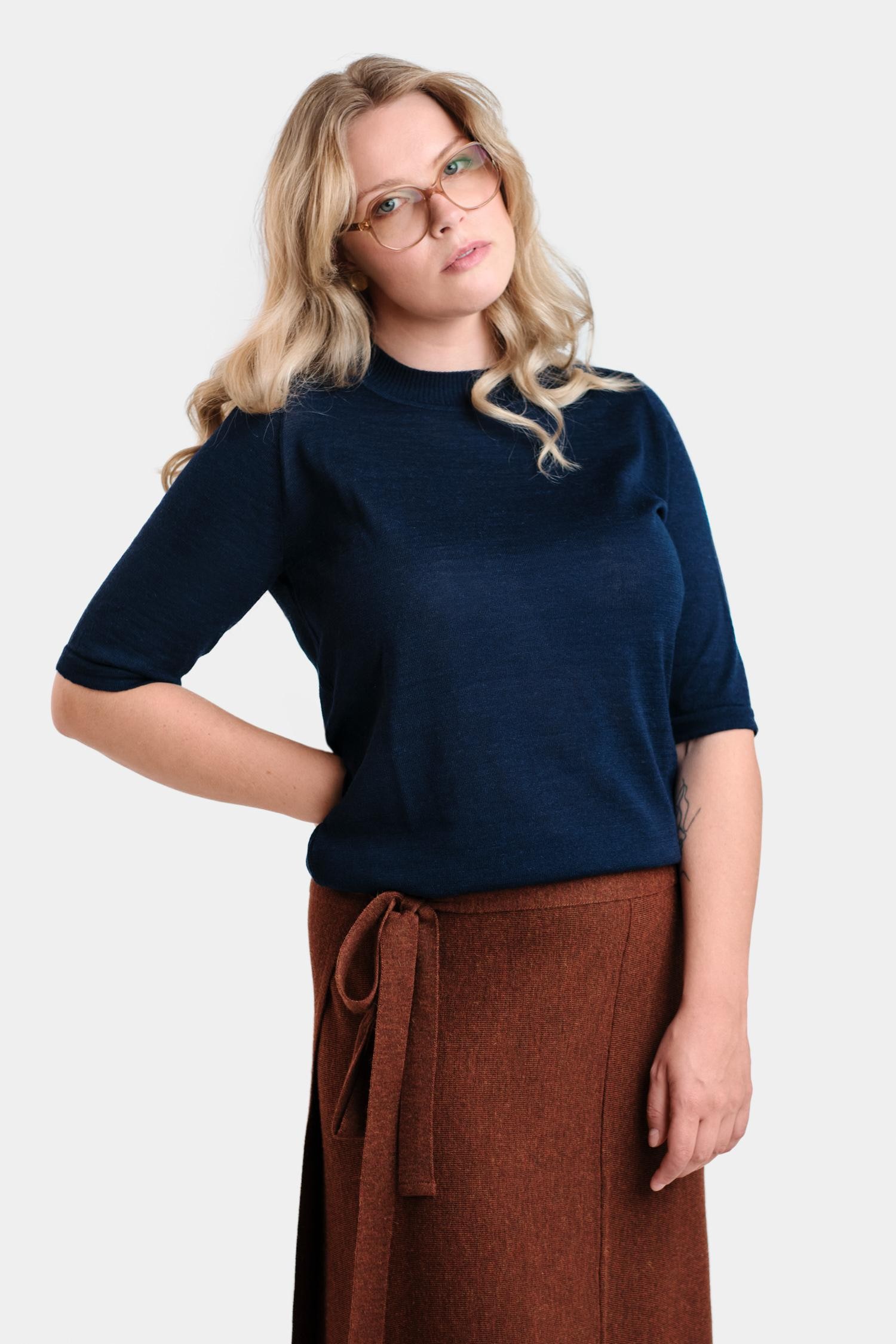 Pearl t-paita, yönsininen - Image 2