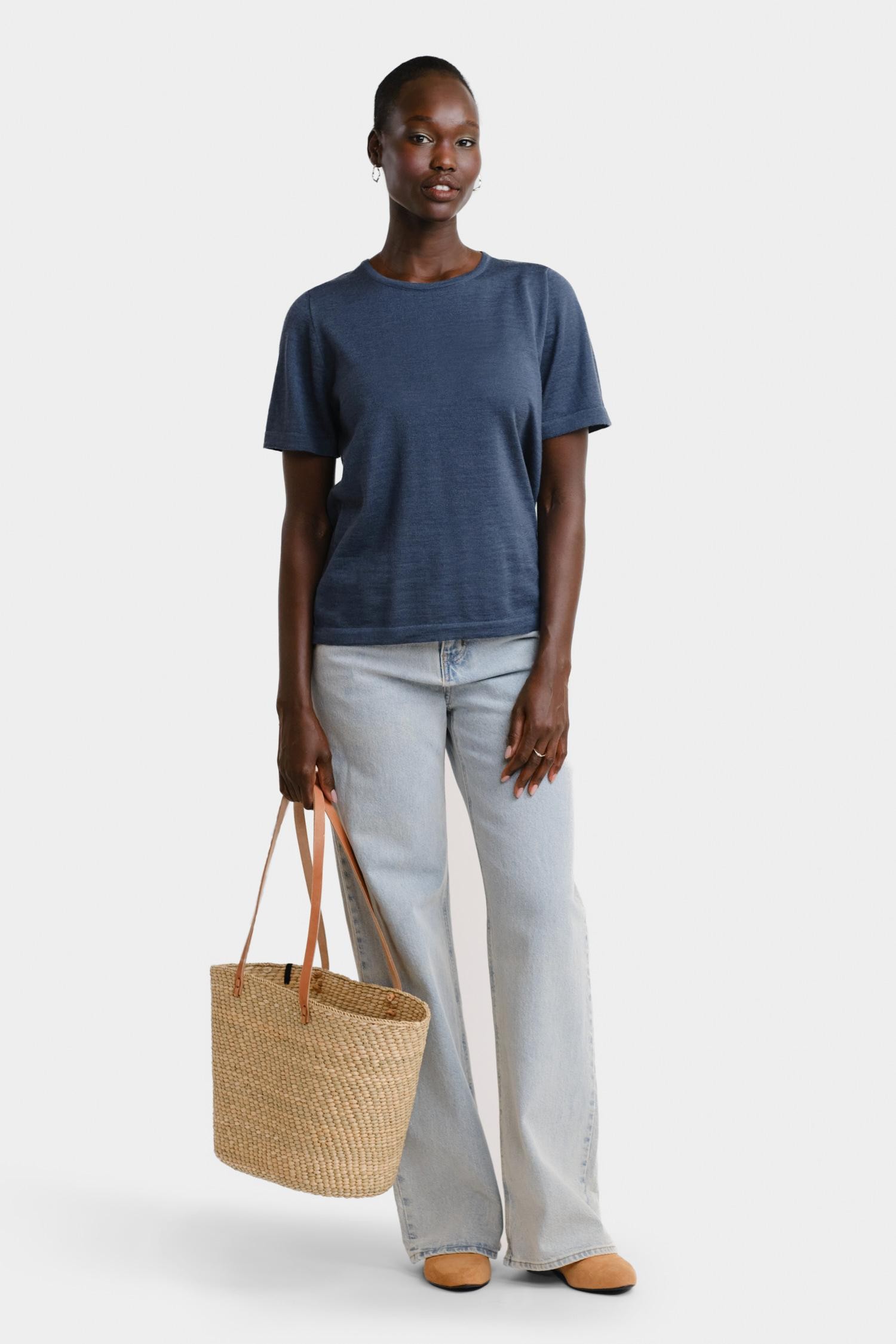 Simple t-paita, farkunsininen