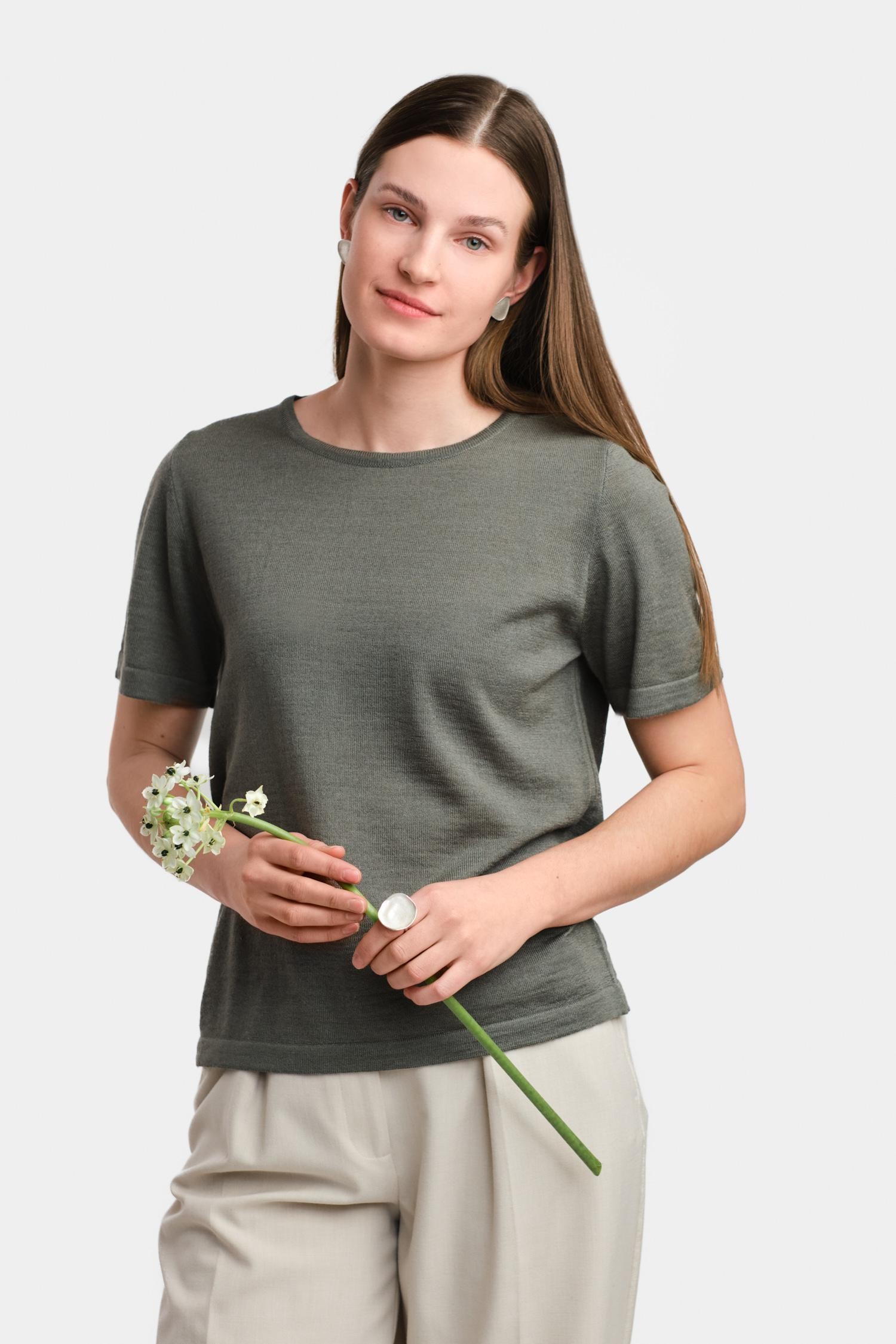 Simple t-paita, khaki