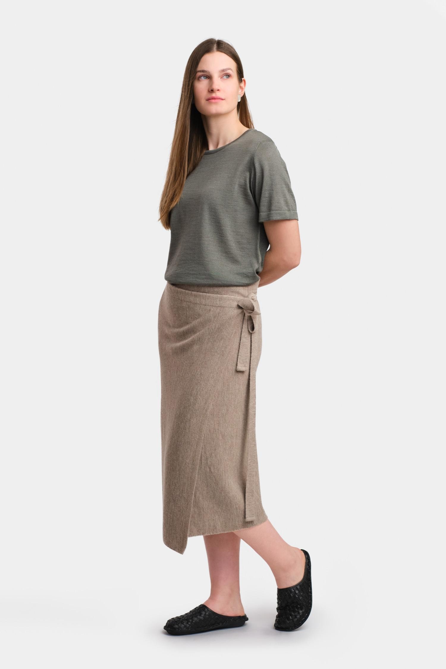 Simple t-paita, khaki - Image 3