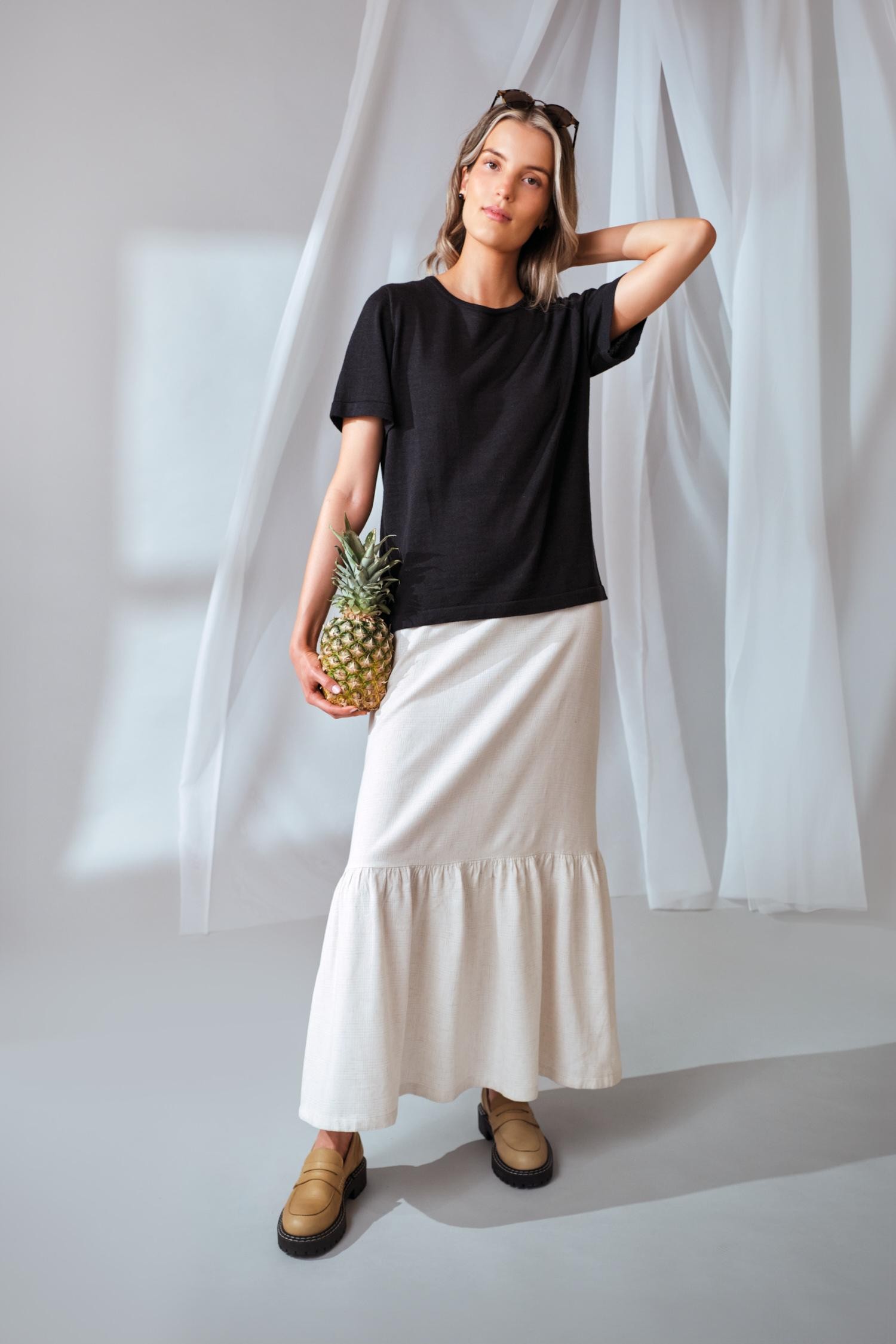 Simple t-paita, musta - Image 4